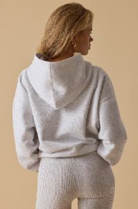 Comfort - Oversized Hooded Sweatshirt in Heather Grey sold by Bo + Tee