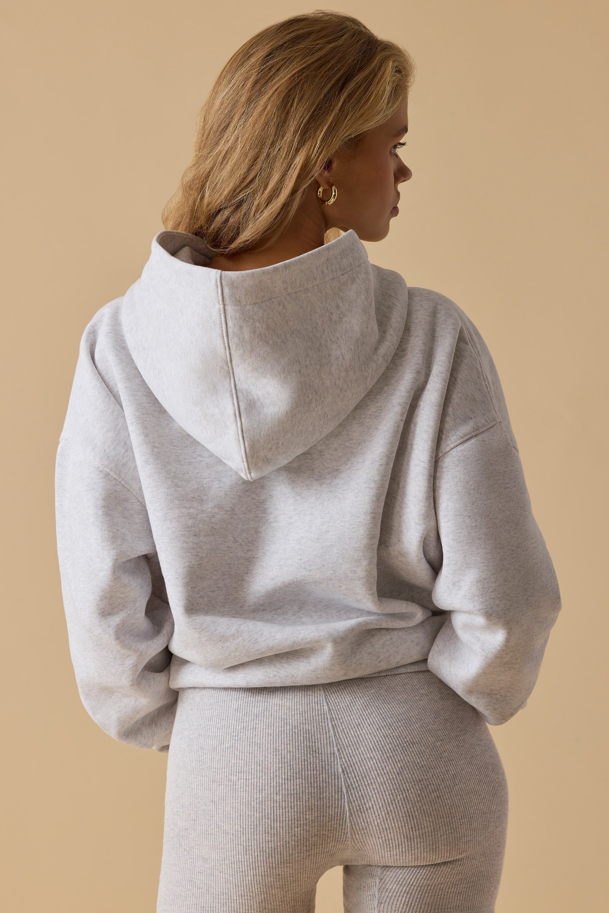Comfort - Oversized Hooded Sweatshirt in Heather Grey sold by Bo + Tee product image thumbnail 3