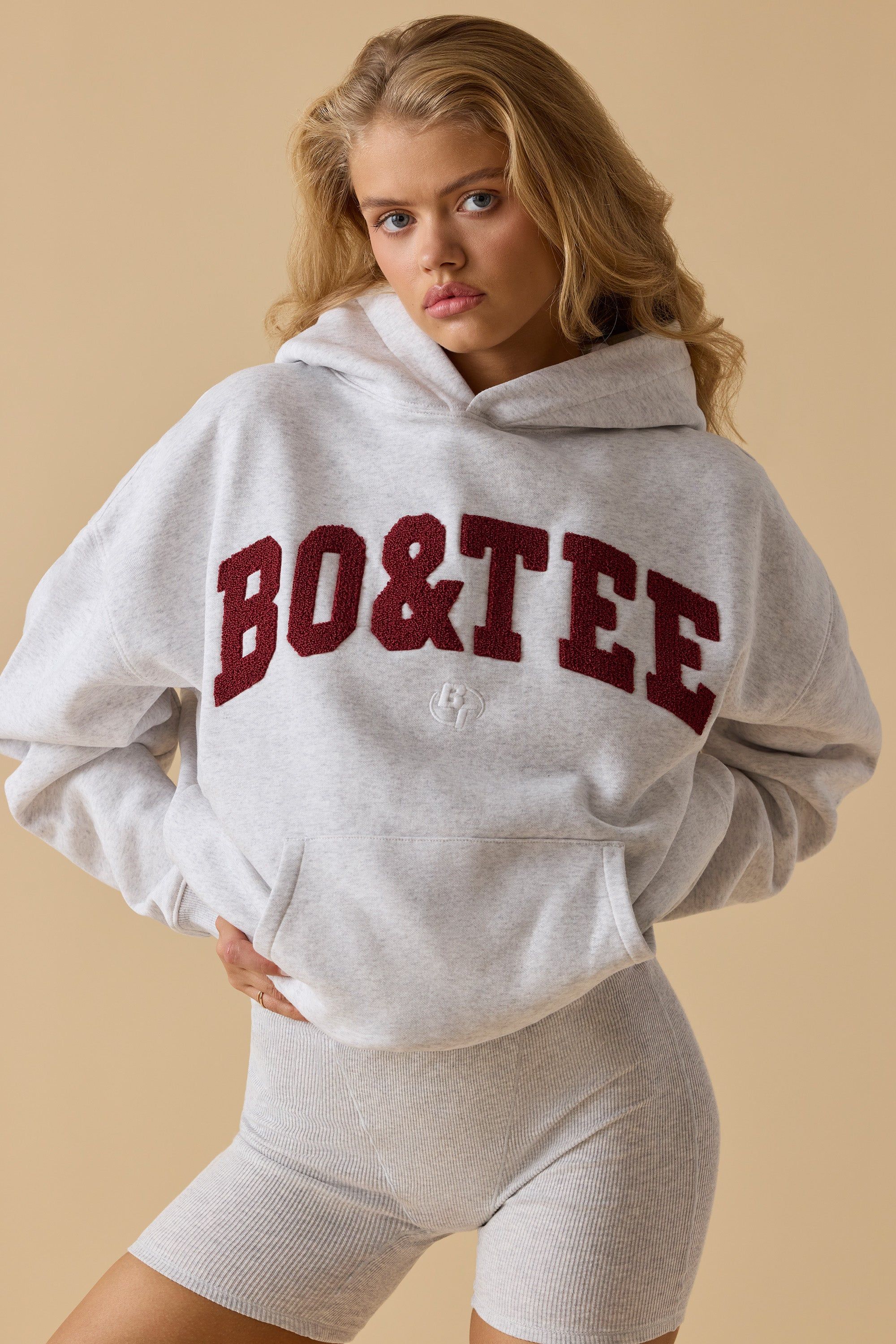 Comfort - Oversized Hooded Sweatshirt in Heather Grey sold by Bo + Tee product image thumbnail 6