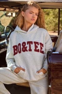 Comfort - Oversized Hooded Sweatshirt in Heather Grey sold by Bo + Tee
