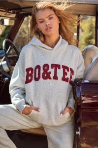 Comfort - Oversized Hooded Sweatshirt in Heather Grey sold by Bo + Tee