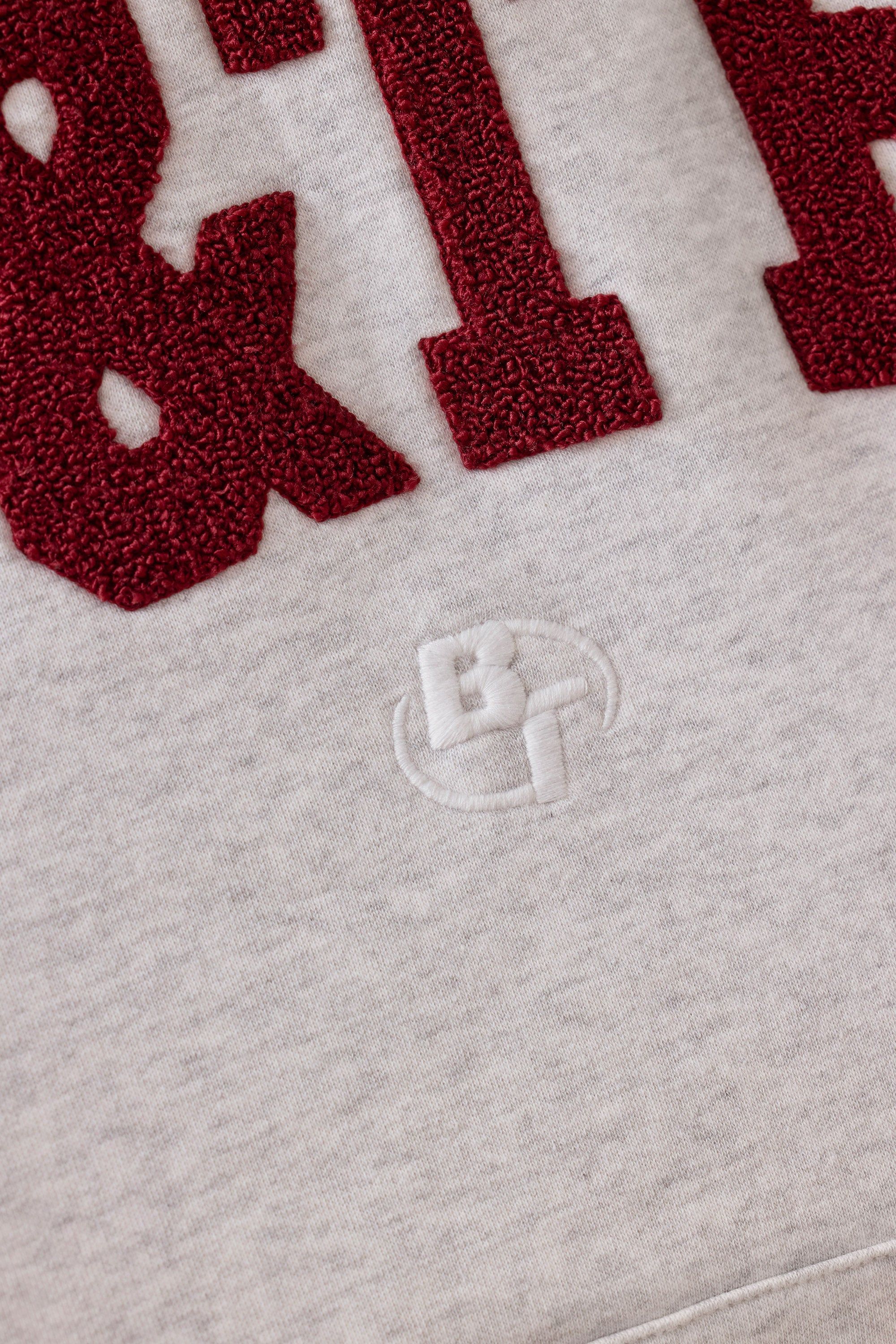 Comfort - Oversized Hooded Sweatshirt in Heather Grey sold by Bo + Tee product image thumbnail 4