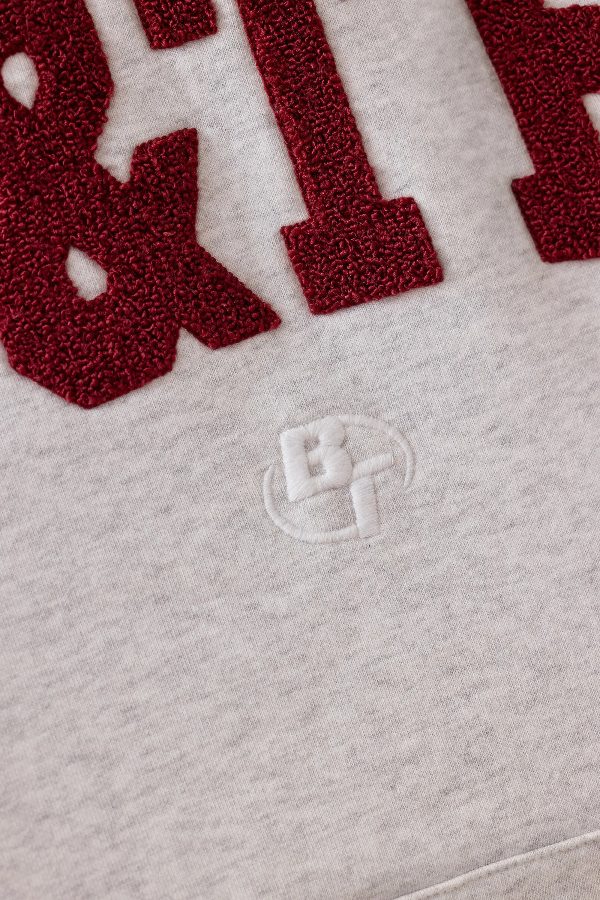 Oversized Hooded Sweatshirt in Heather Grey sold by Bo + Tee product image thumbnail 5