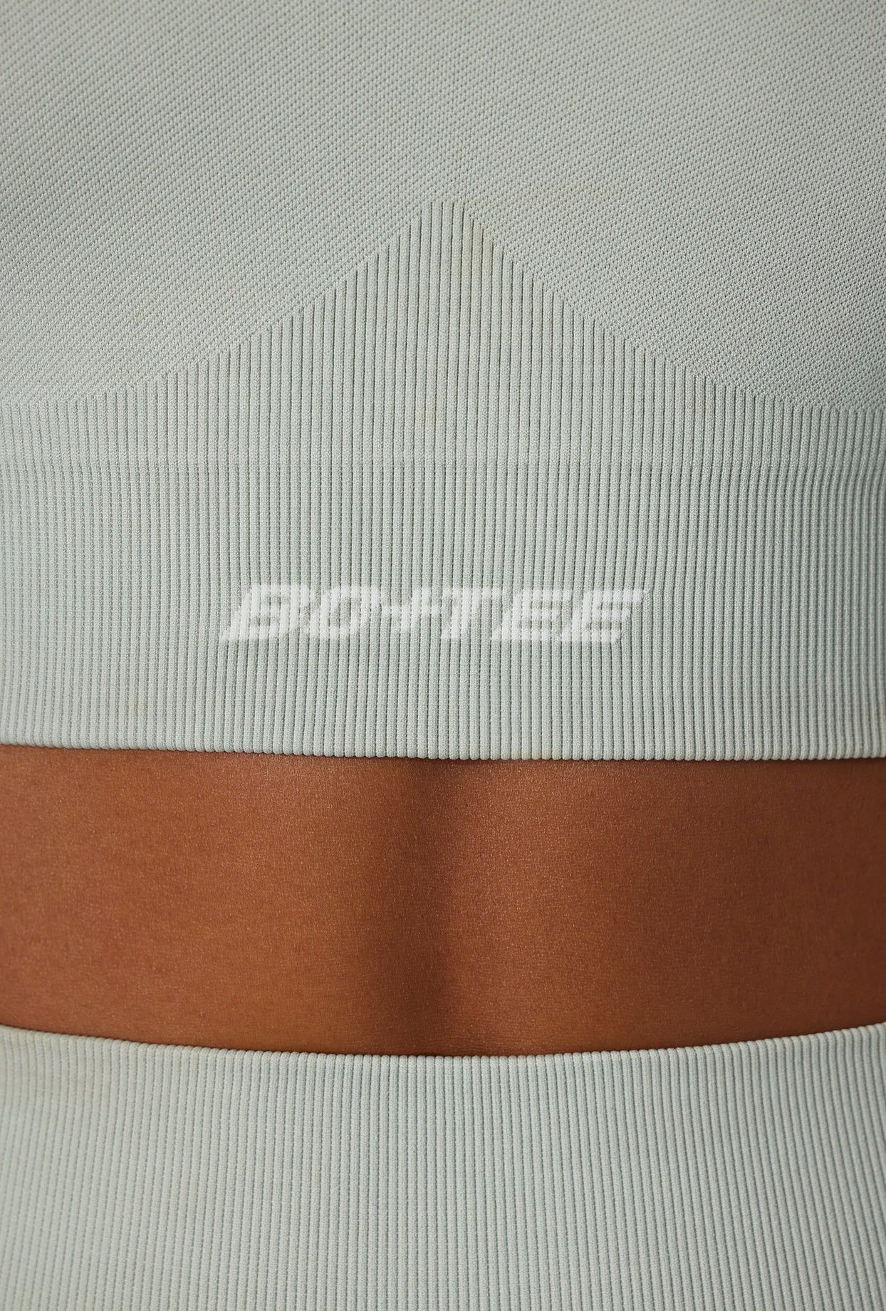 Super Sculpt Seamless Scoop-Neck Sports Bra in Grey sold by Bo + Tee product image thumbnail 4