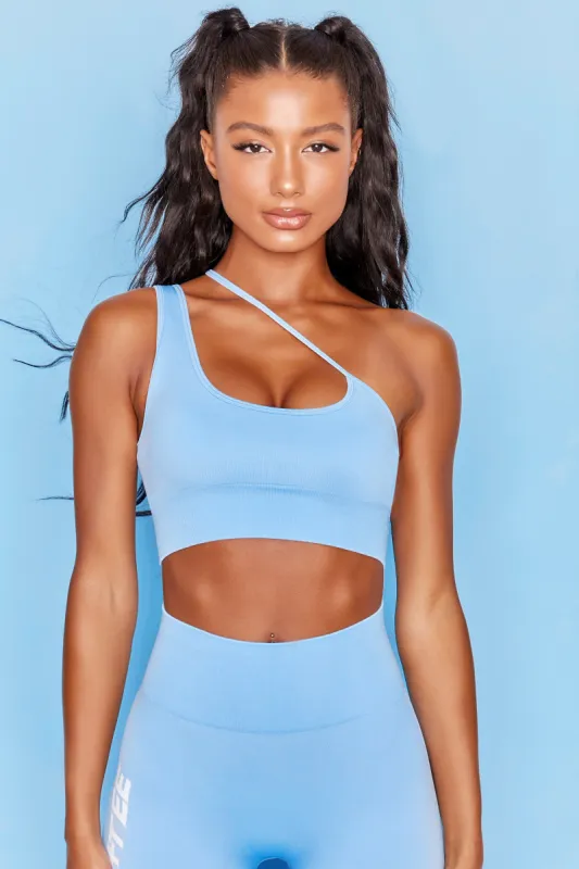 Evolve - Crop Top in Light Blue sold by Bo + Tee