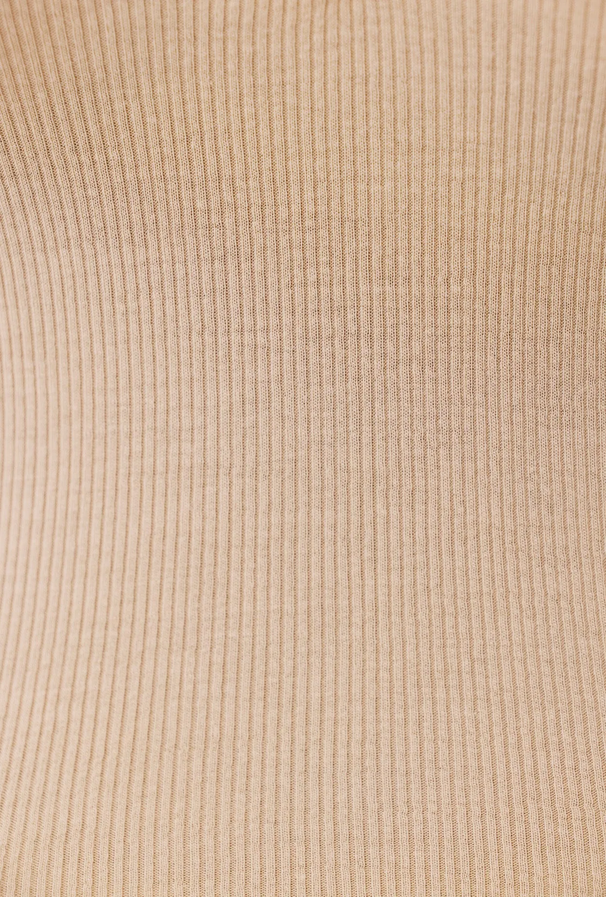 Modal Rib V Neck Tank Top in Beige sold by Bo + Tee product image thumbnail 4