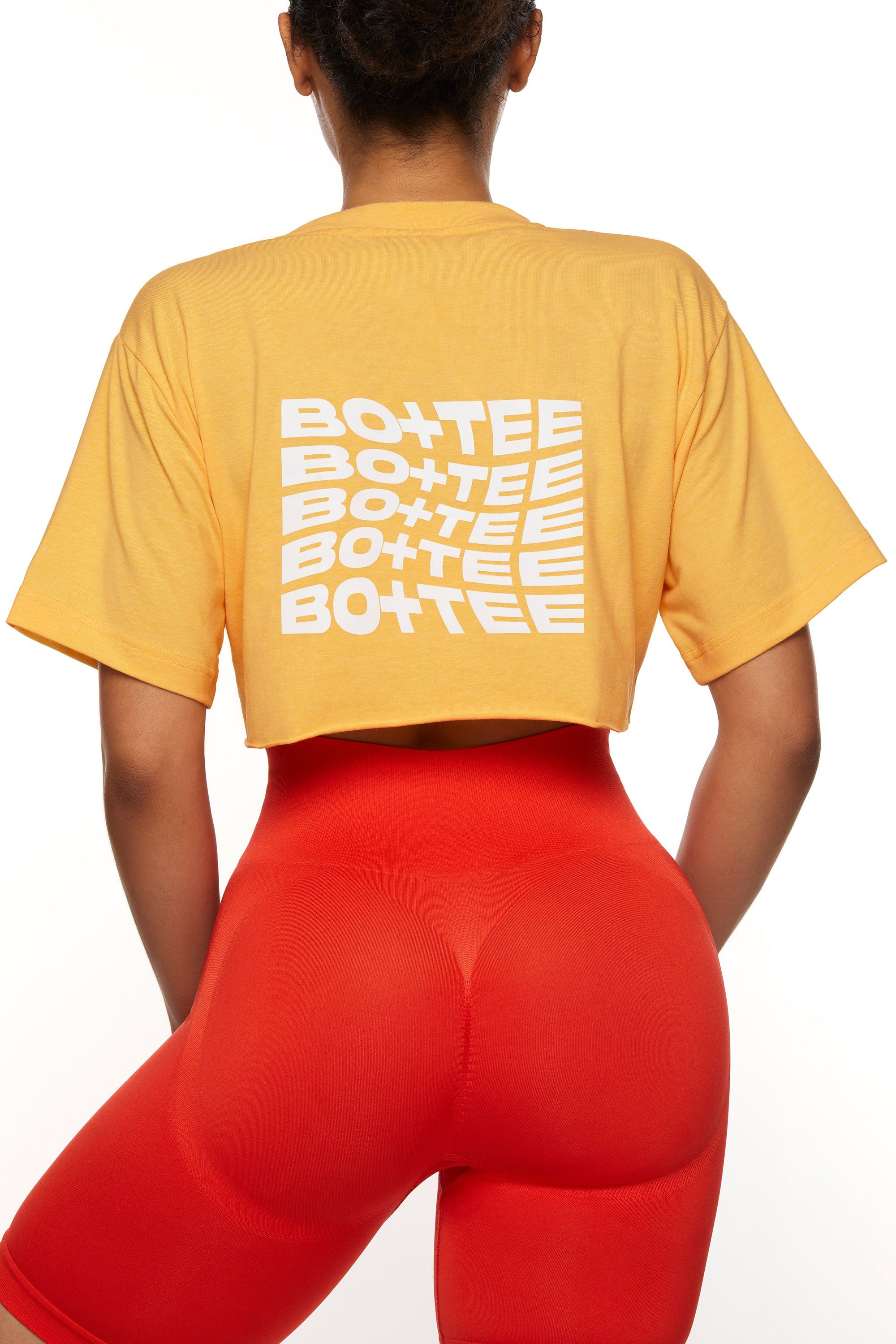 Progression - Raw Hem Cropped T-Shirt in Yellow sold by Bo + Tee product image thumbnail 3