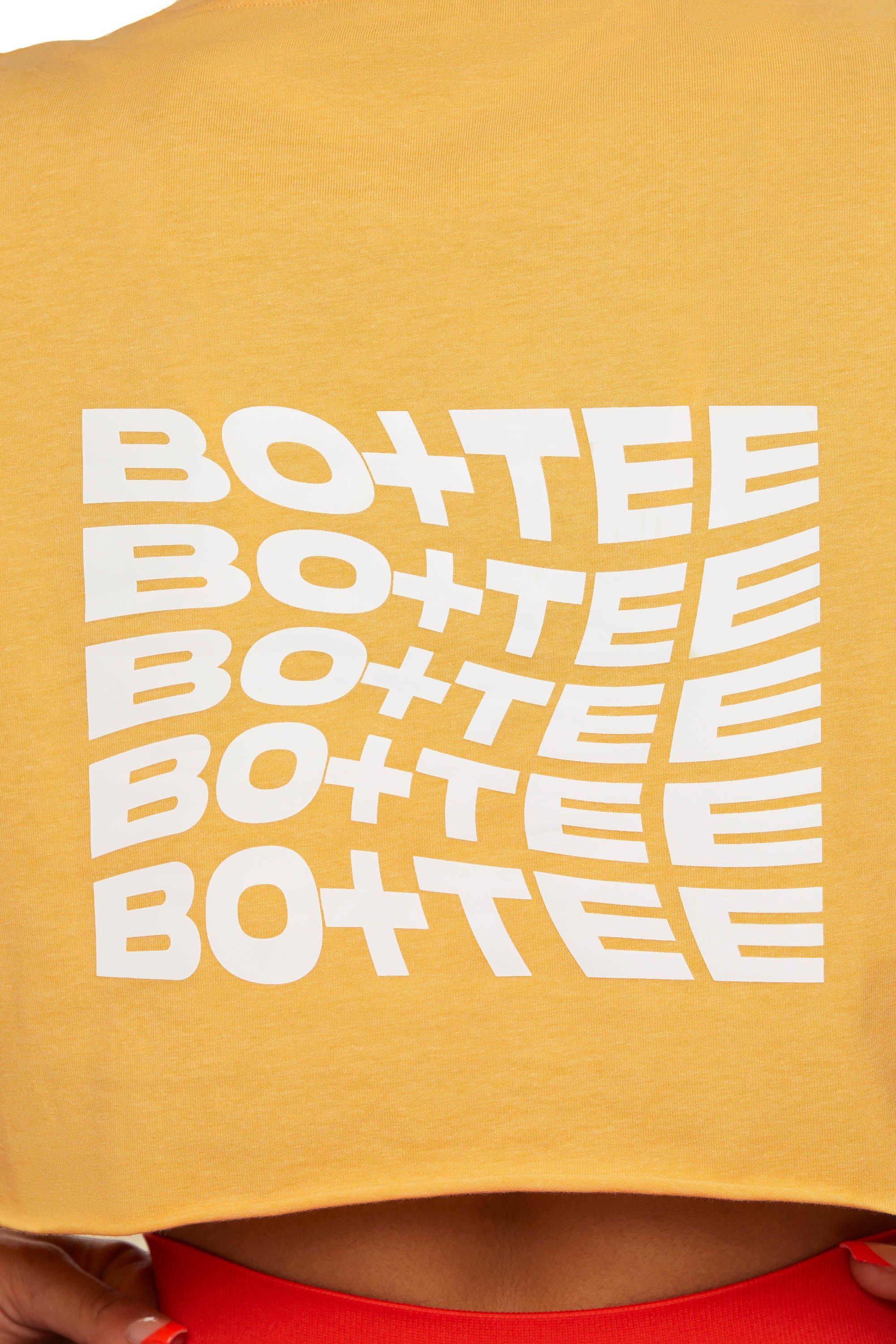 Progression - Raw Hem Cropped T-Shirt in Yellow sold by Bo + Tee product image thumbnail 5