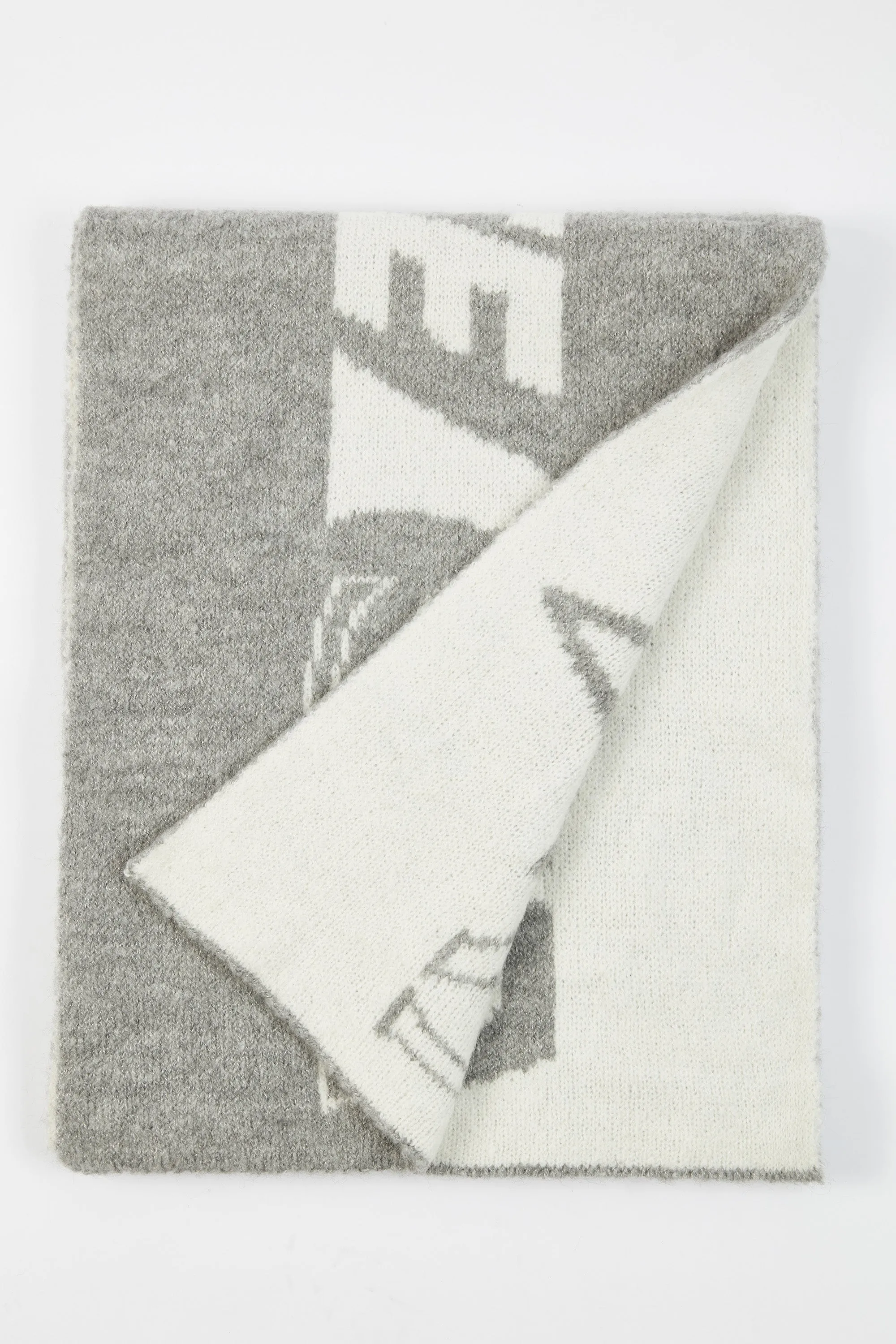 Snow Angel - Oversized Chunky Knit Scarf in Light Grey sold by Bo + Tee product image thumbnail 5