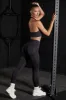 Motivation - High Waist Seamless Leggings in Black sold by Bo + Tee