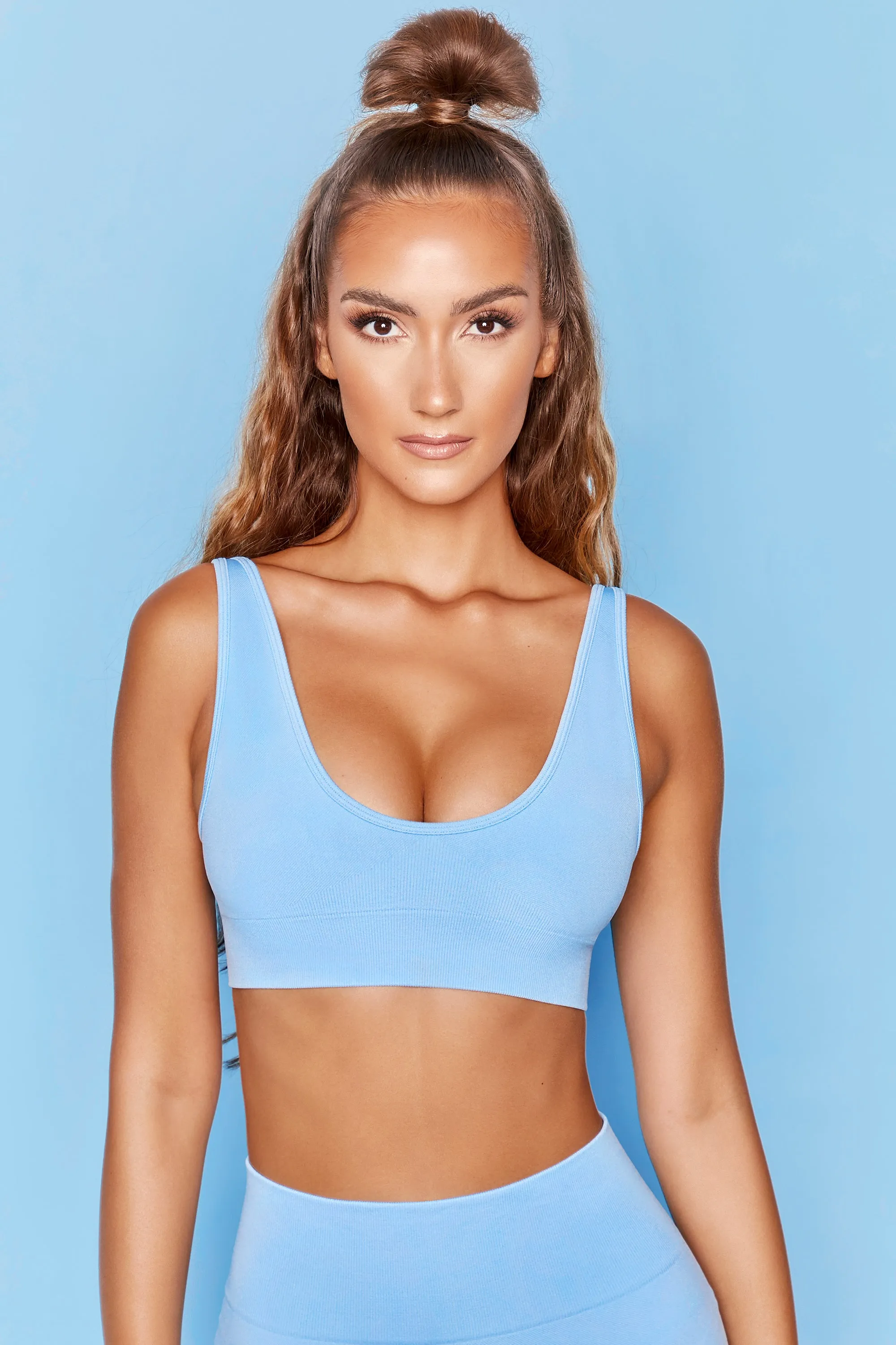 Strength - Sports Bra in Light Blue sold by Bo + Tee product image thumbnail 5