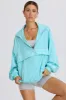 Oversized Track Jacket in Aqua sold by Bo + Tee