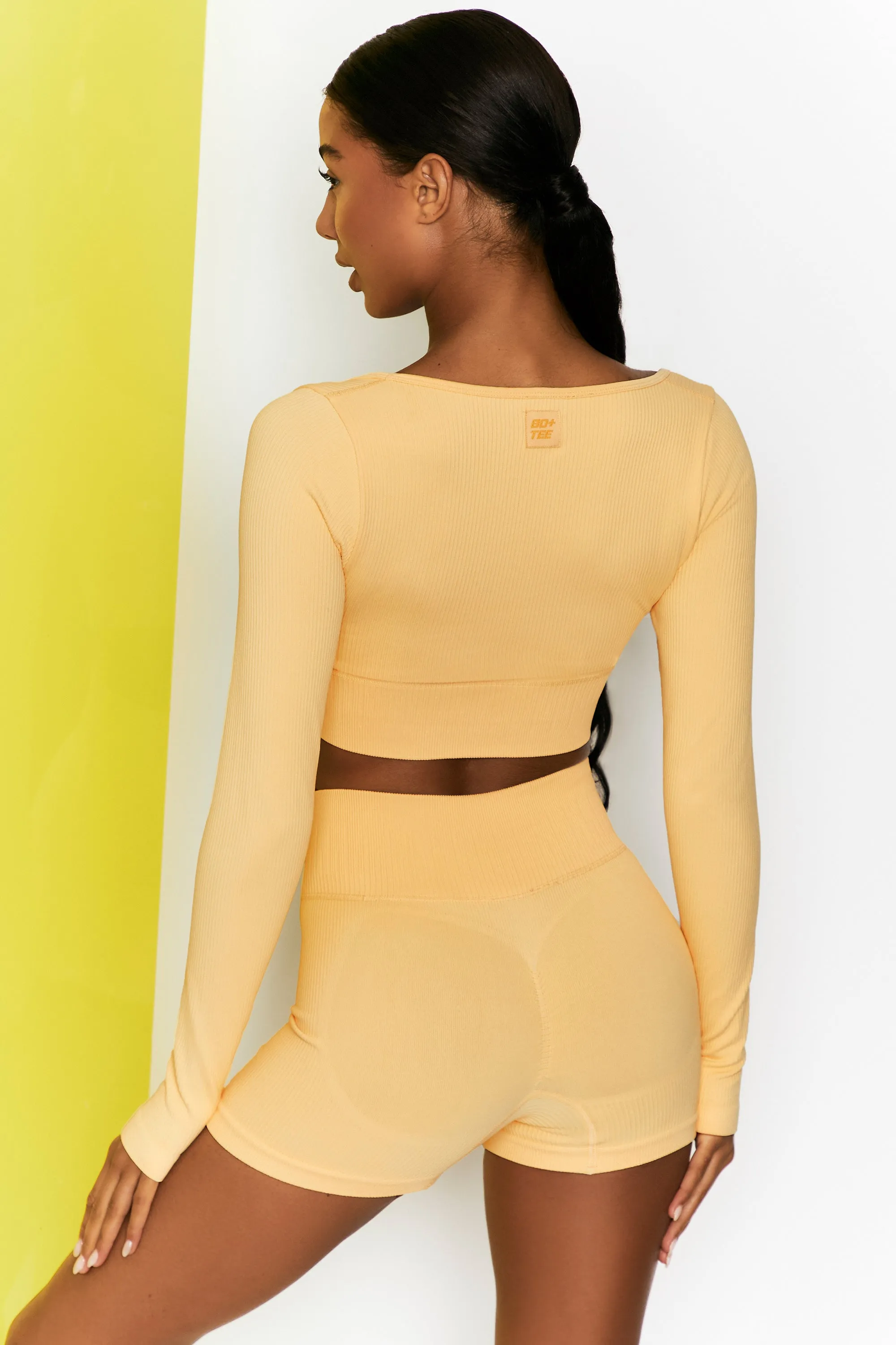 Time Check - Crop Top in Yellow sold by Bo + Tee product image thumbnail 3