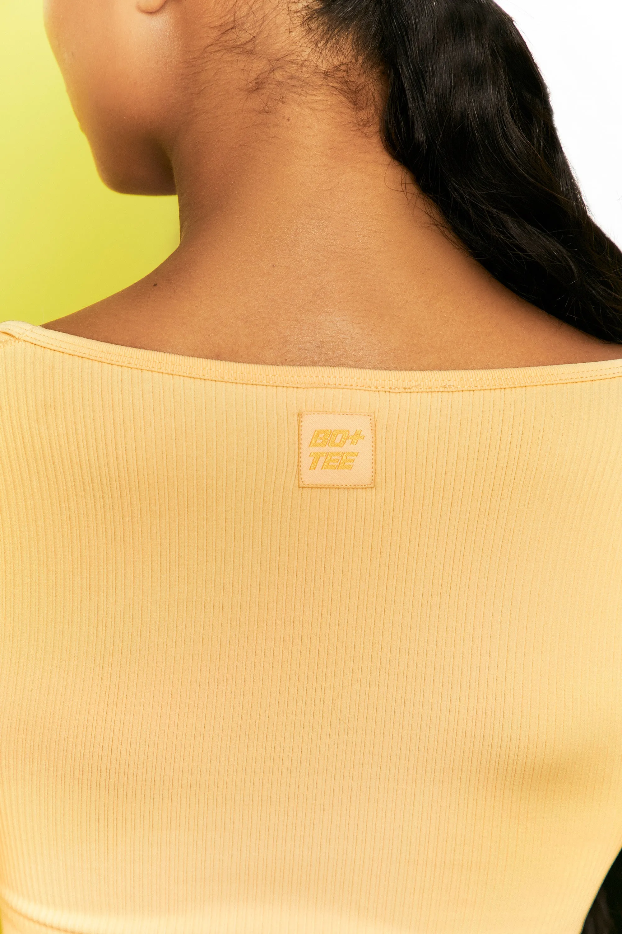 Time Check - Crop Top in Yellow sold by Bo + Tee product image thumbnail 4