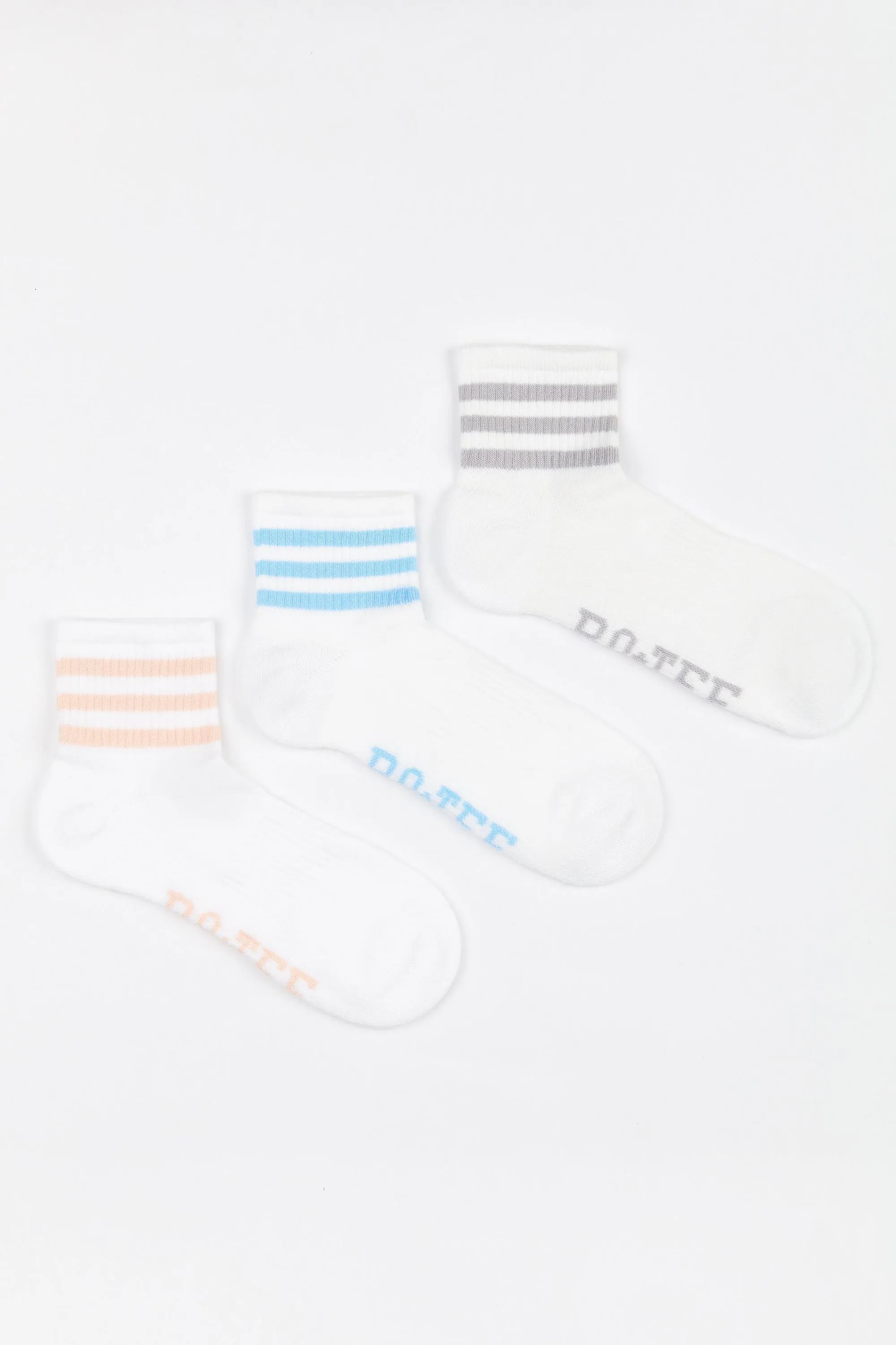 Warm Up - Branded Quarter Crew Sock Multipack in Multi sold by Bo + Tee