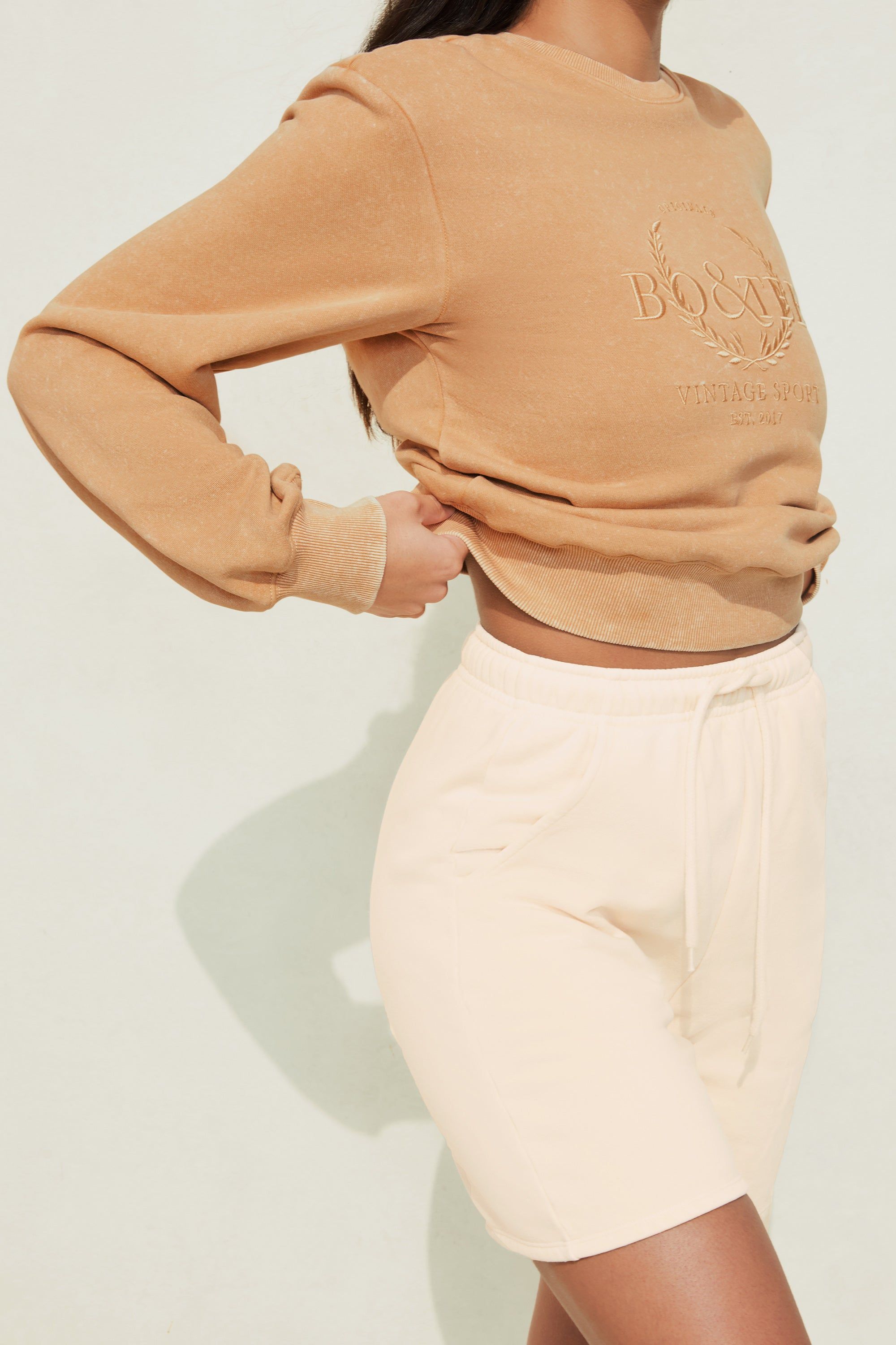 Record Time - Sweatshirt in Beige sold by Bo + Tee product image thumbnail 2