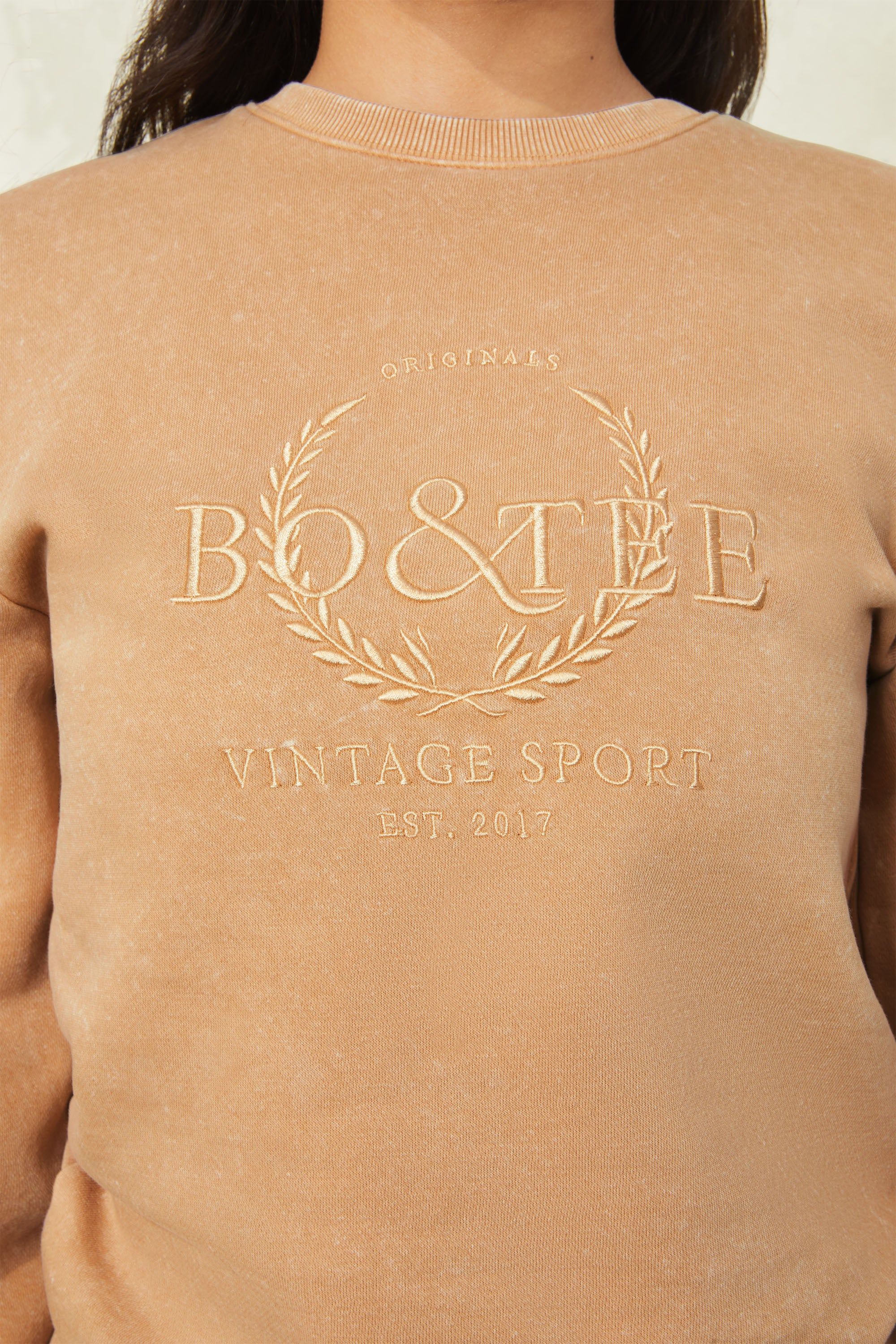 Record Time - Sweatshirt in Beige sold by Bo + Tee product image thumbnail 4