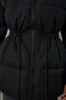 Snug - Mid Length Hooded Puffer Coat in Black sold by Bo + Tee