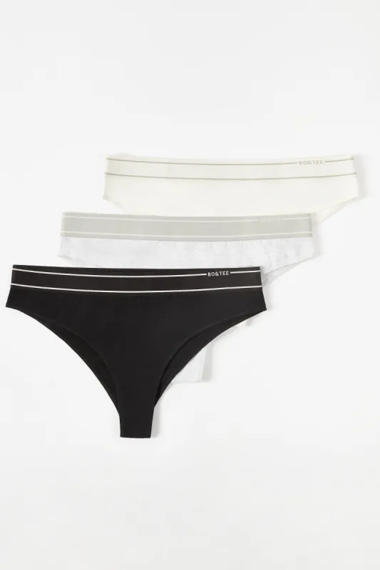 High-Waist Cheeky Briefs Bundle in Multi sold by Bo + Tee
