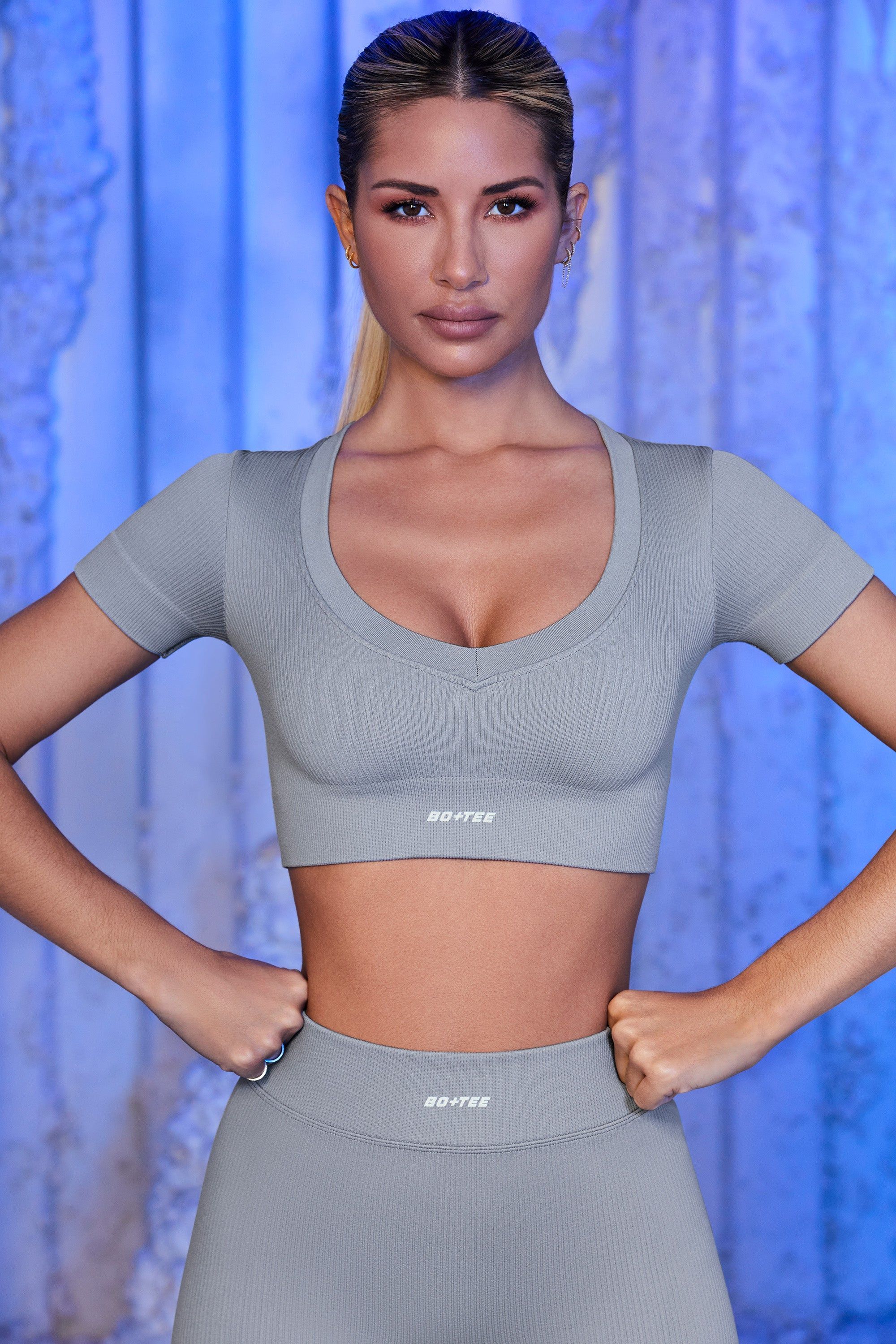 Cooling Off - Crop Top - Grey sold by Bo + Tee