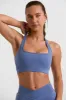 Deuce - Halterneck Crop Top in Slate Blue sold by Bo + Tee