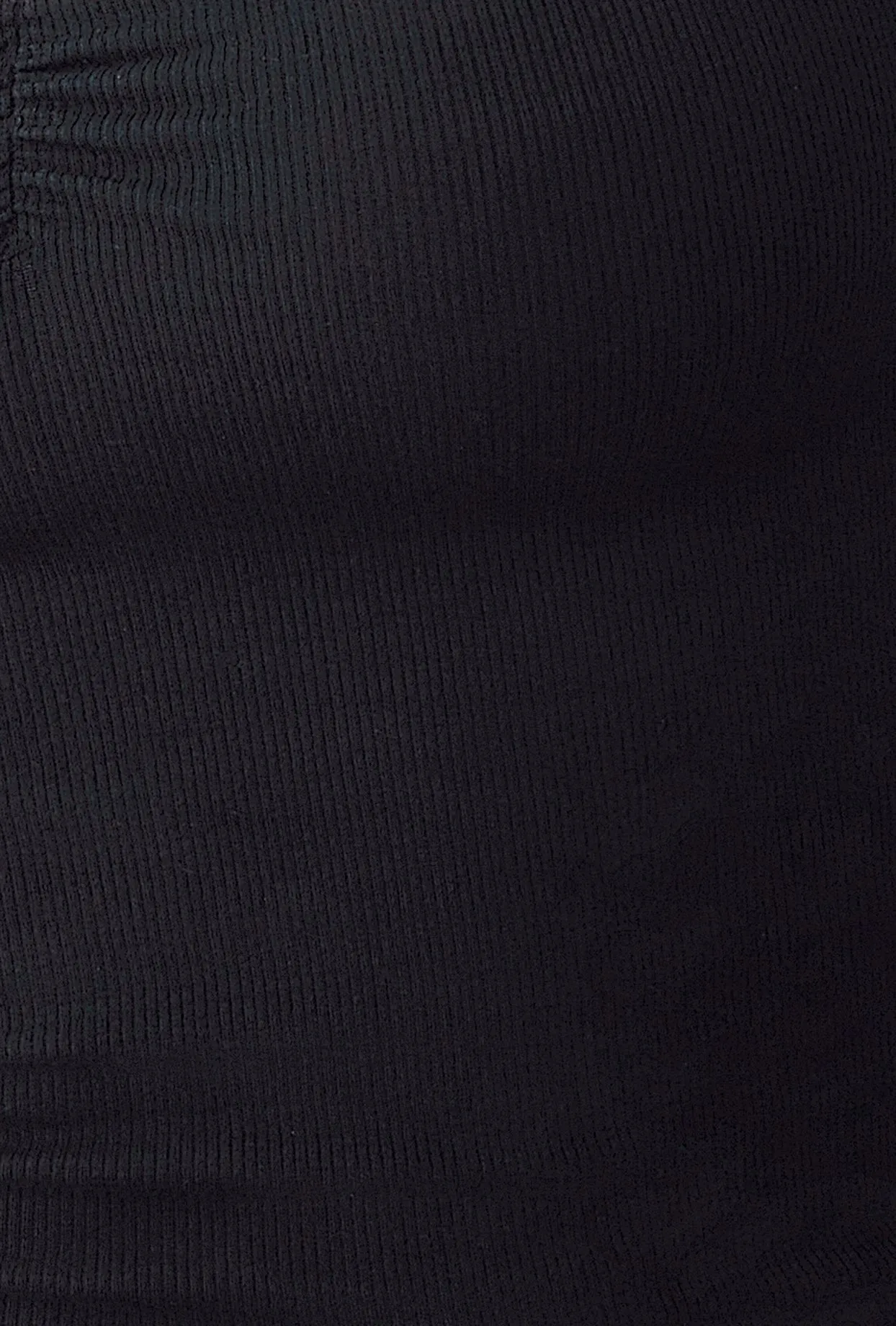 Modal Rib Long Sleeve Crop Top in Black sold by Bo + Tee product image thumbnail 4