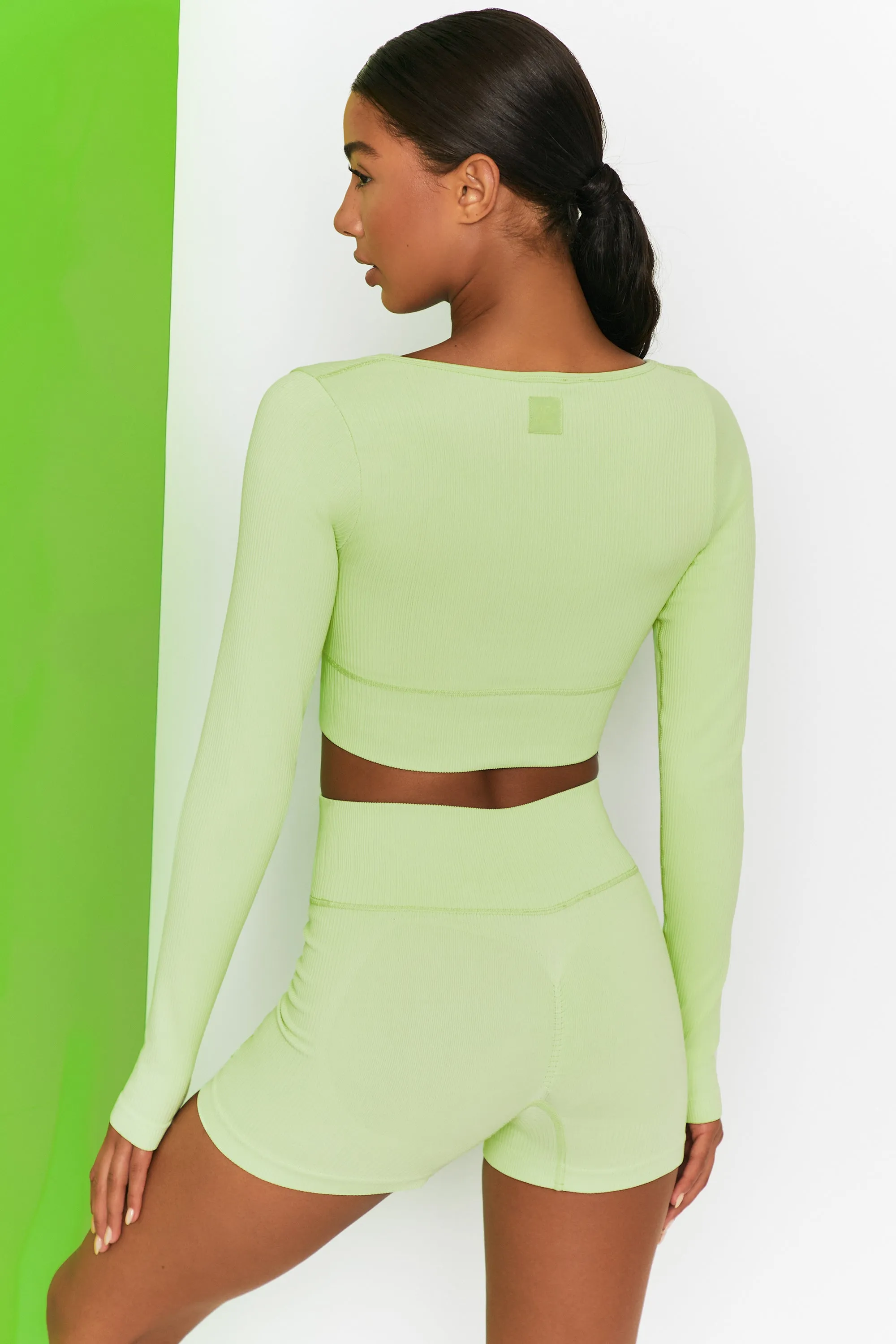 Time Check - Crop Top in Lime sold by Bo + Tee product image thumbnail 3