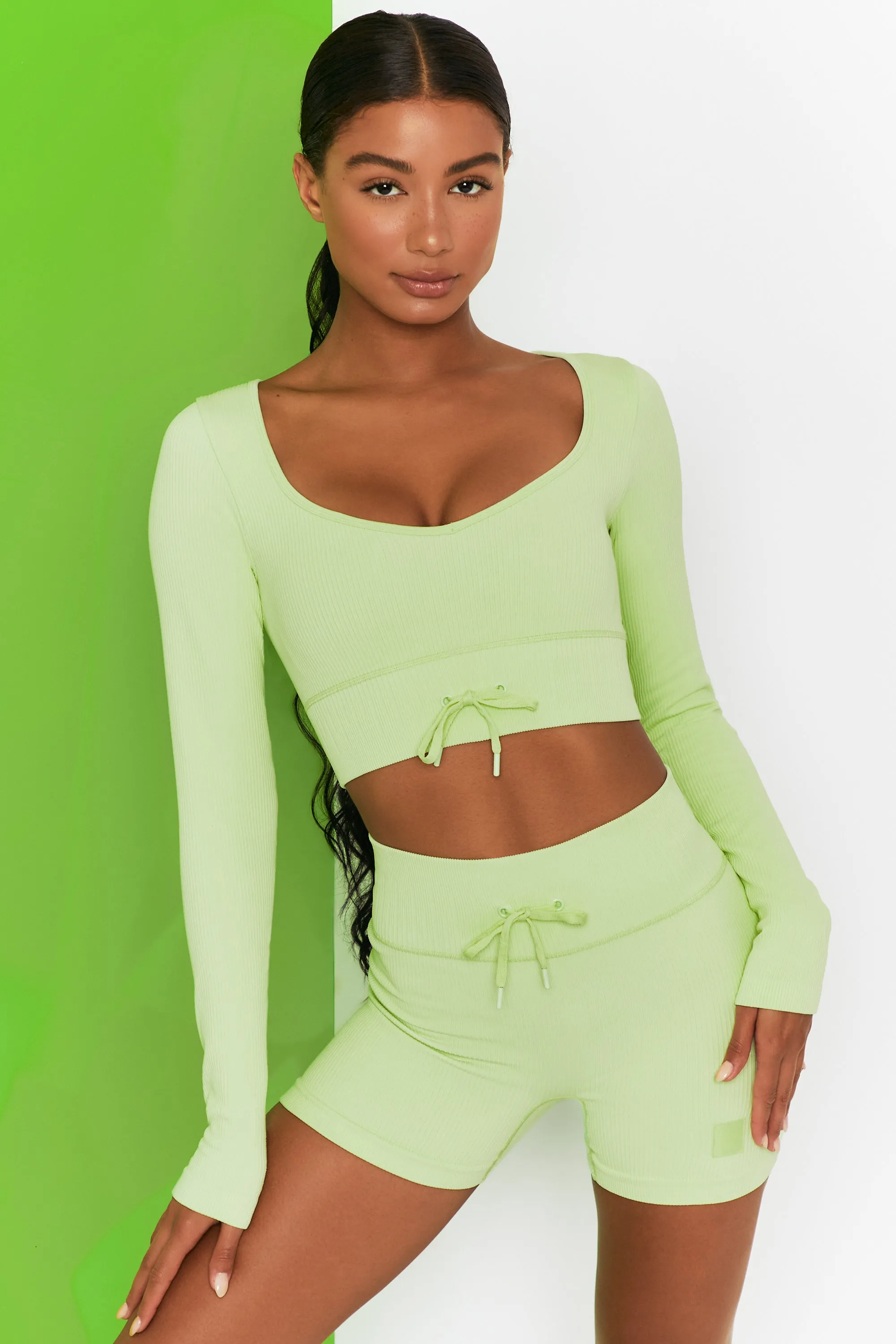 Time Check - Crop Top in Lime sold by Bo + Tee product image thumbnail 5