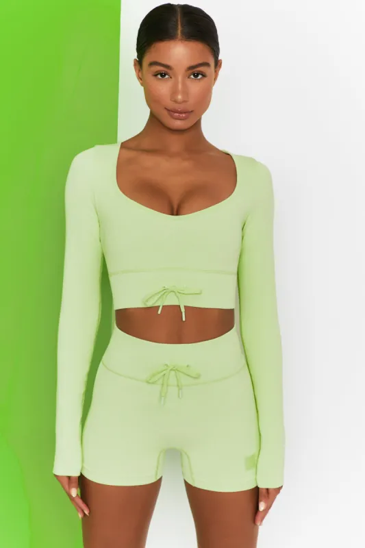 Time Check - Crop Top in Lime sold by Bo + Tee