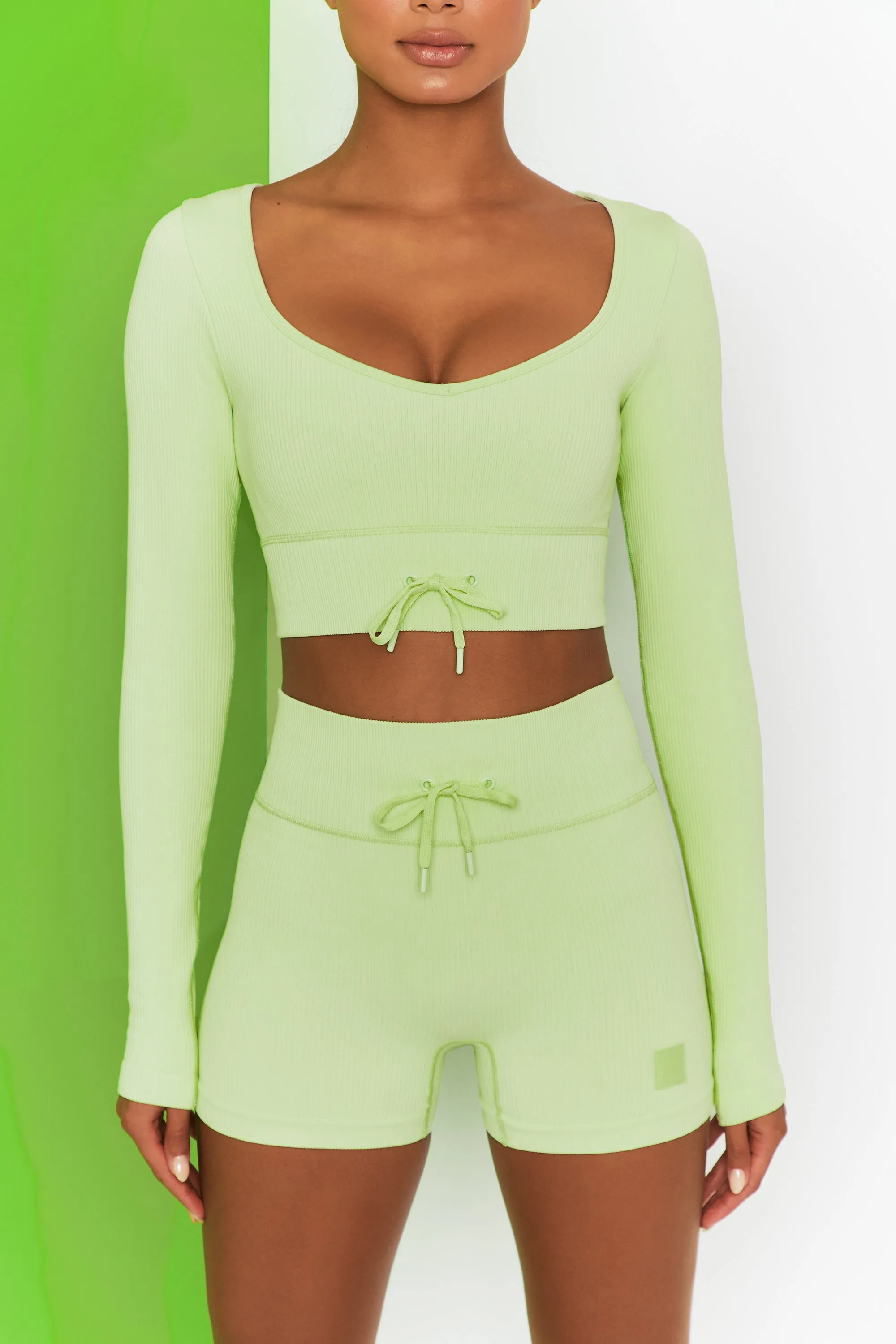 Time Check - Crop Top in Lime sold by Bo + Tee product image thumbnail 4