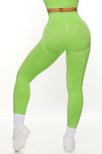 Motivation - High Waist Seamless Leggings in Green sold by Bo + Tee