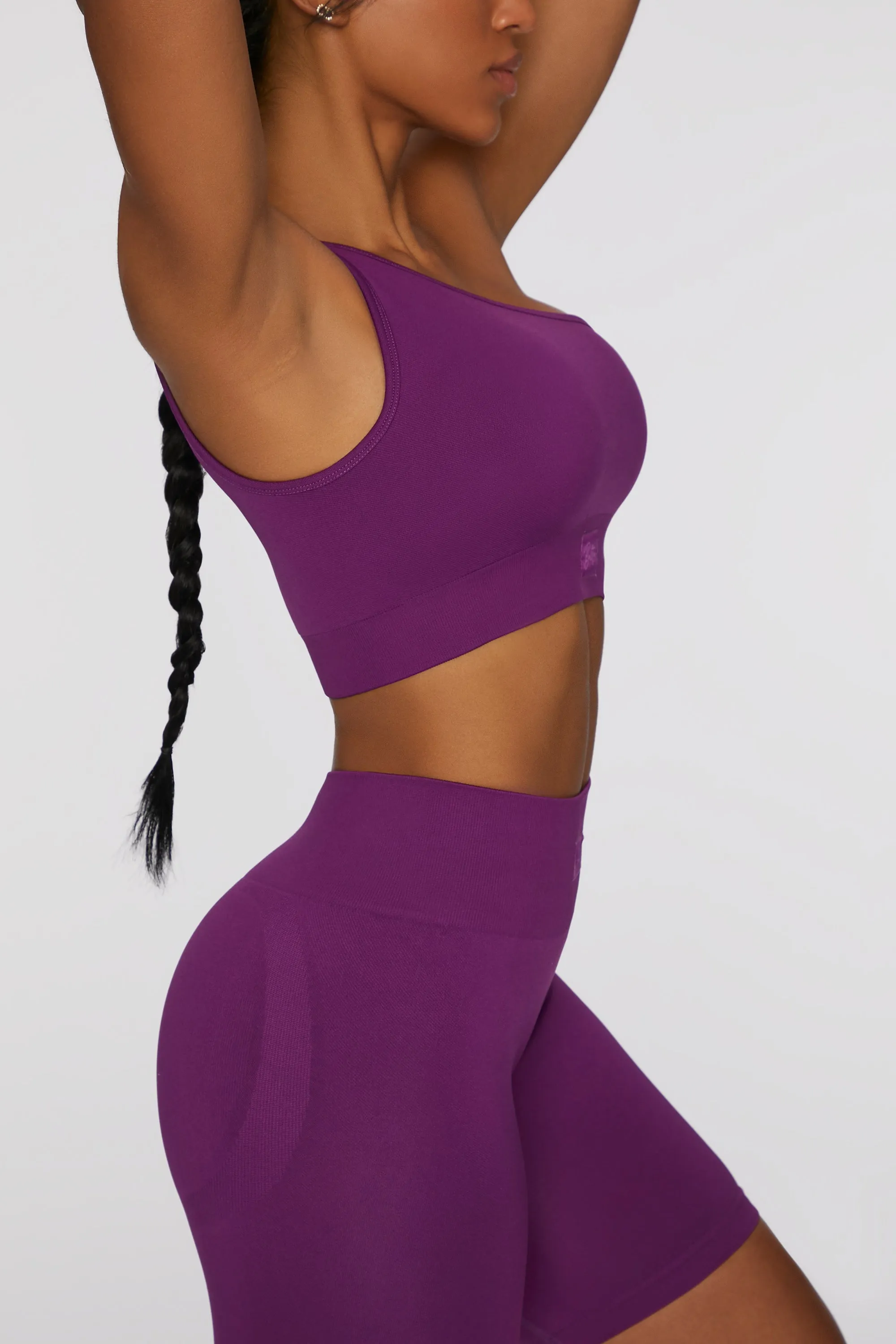 Empowered - Crop Top in Dark Purple sold by Bo + Tee product image thumbnail 4
