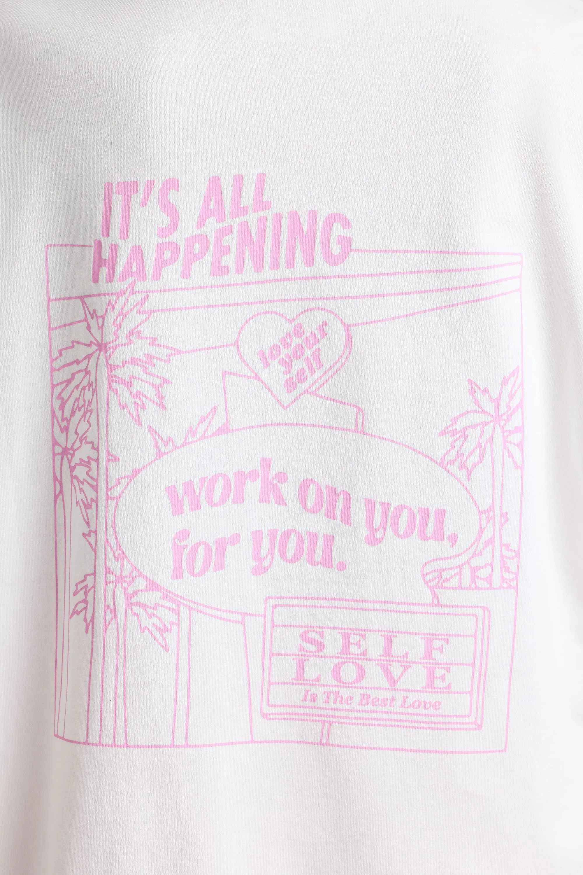 Oversized Short-Sleeve T-shirt in White sold by Bo + Tee product image thumbnail 4