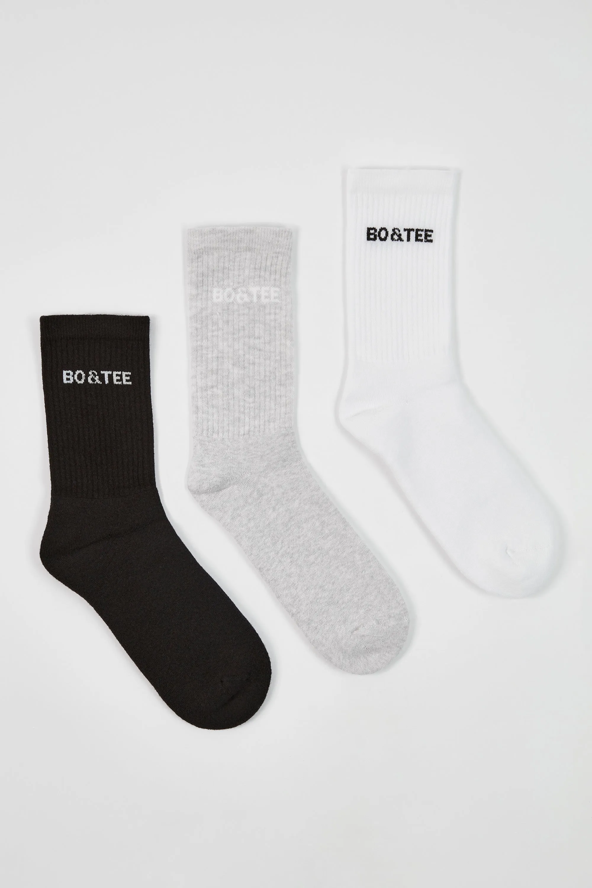 Ribbed Crew Sock Bundle in Multi sold by Bo + Tee