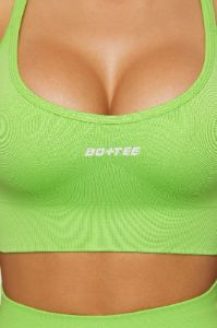 Streamline - Seamless Supportive Sports Bra in Green sold by Bo + Tee