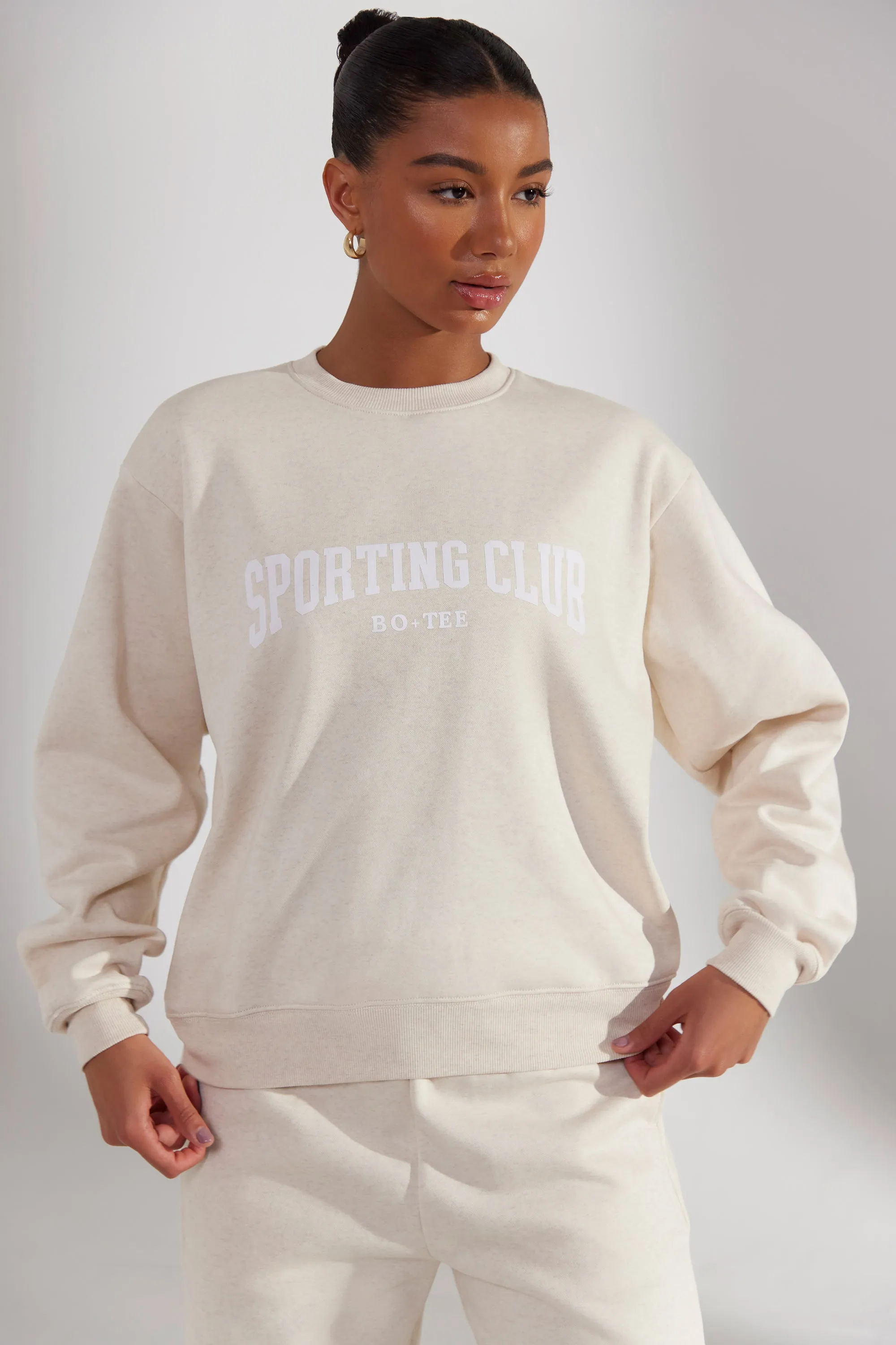 Origin - Oversized Sweatshirt in Heather Oat sold by Bo + Tee product image thumbnail 5