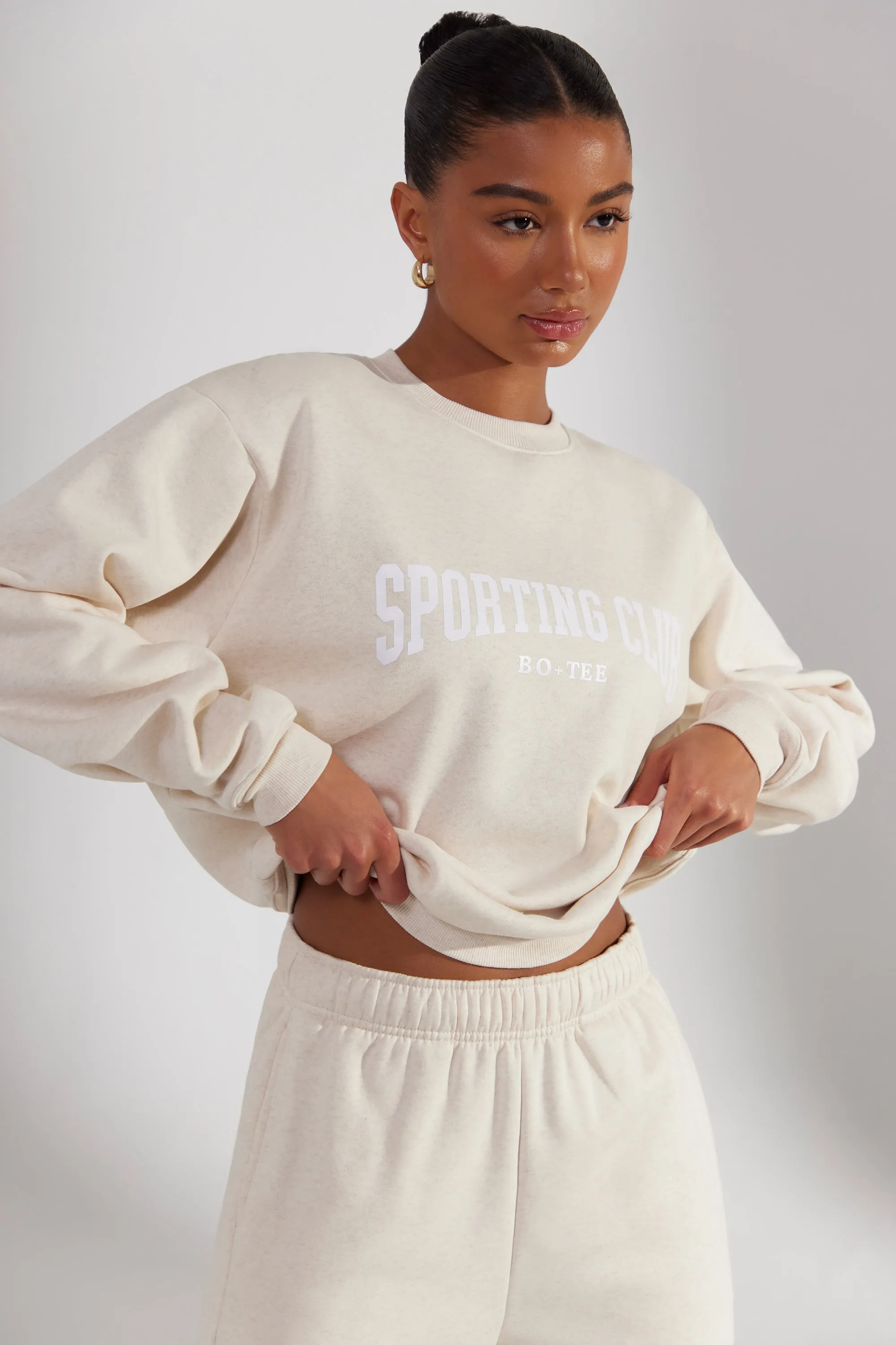 Origin - Oversized Sweatshirt in Heather Oat sold by Bo + Tee product image thumbnail 2