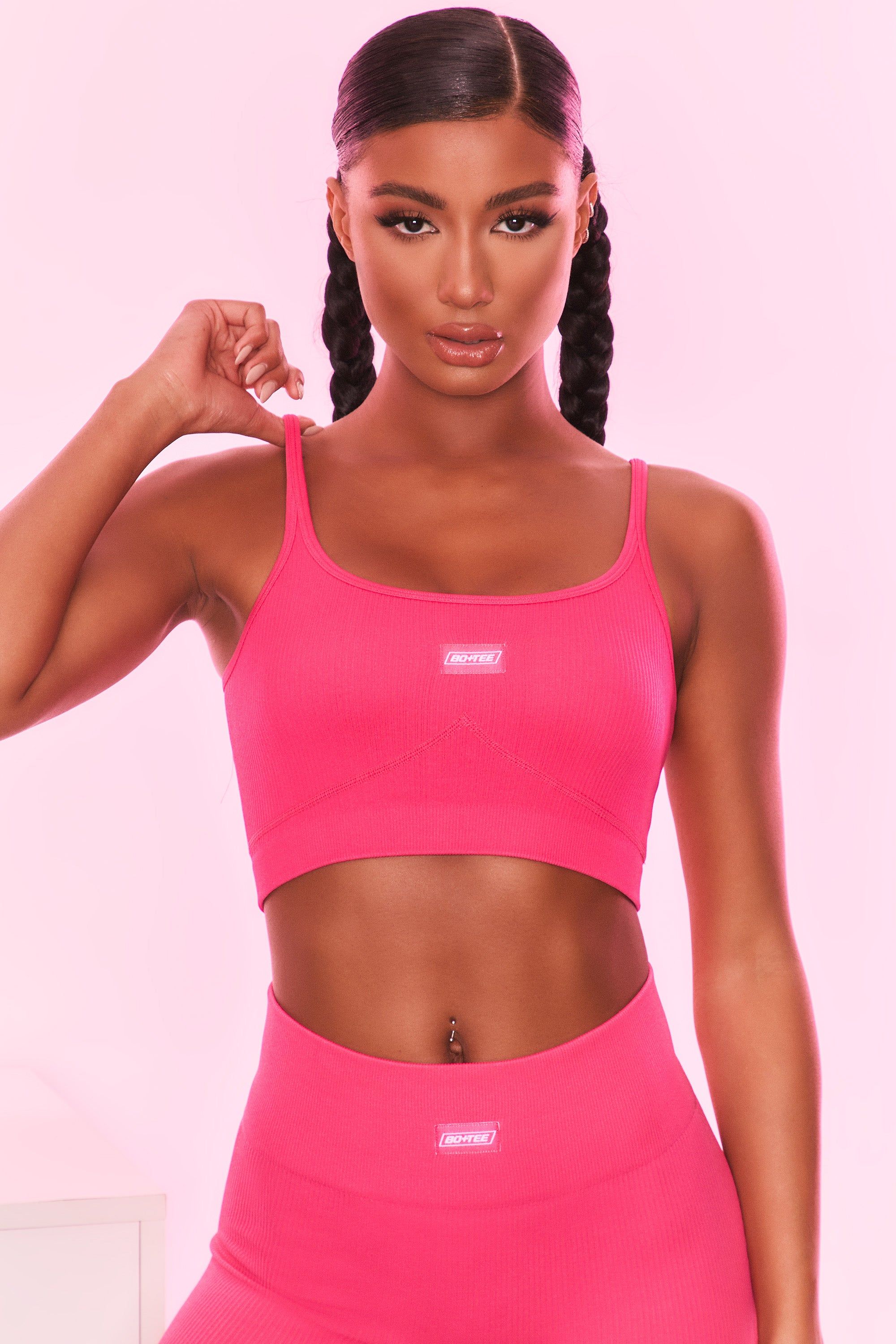 All For Me - Crop Top in Hot Pink sold by Bo + Tee product image thumbnail 6