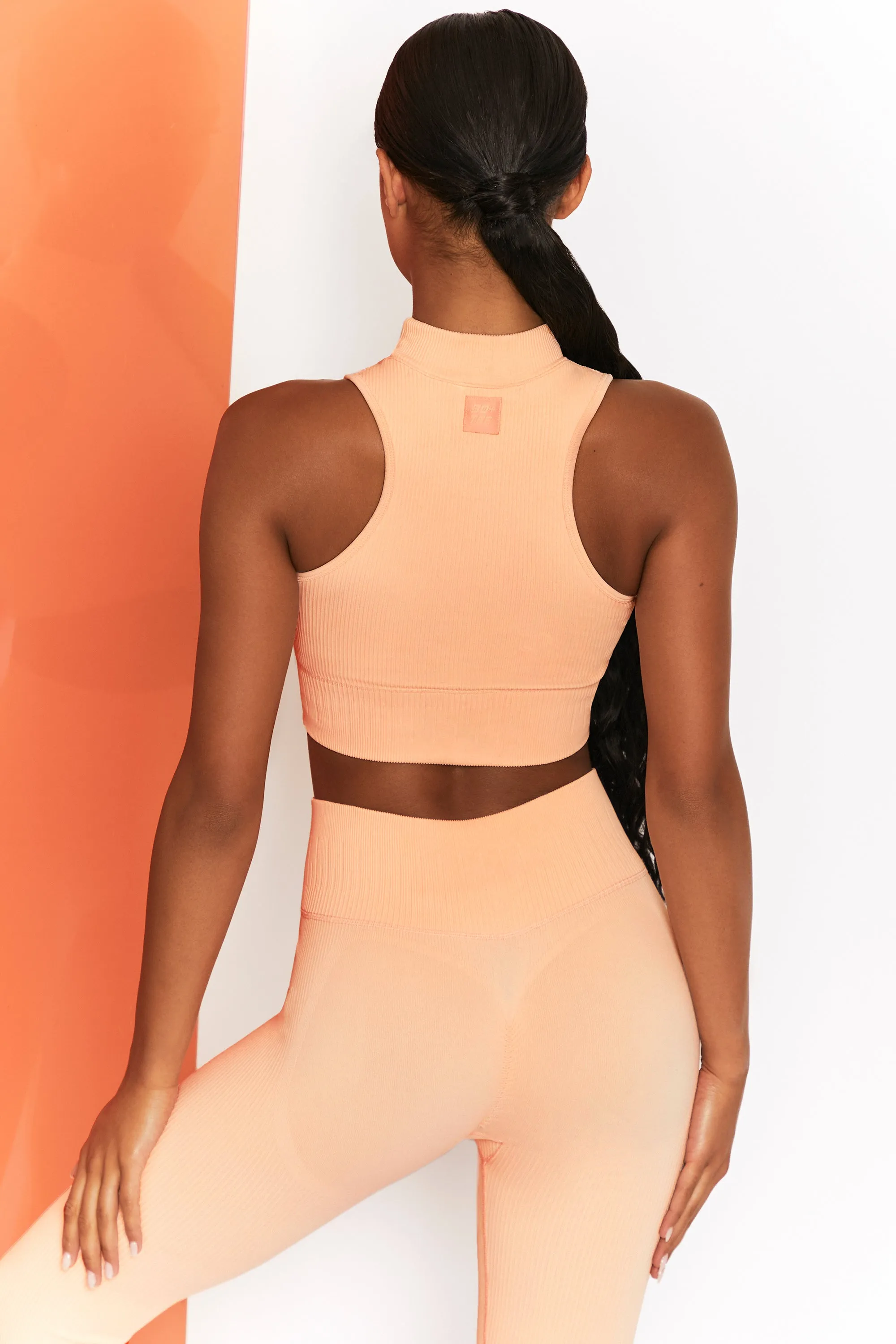 Miles Ahead - Crop Top in Peach sold by Bo + Tee product image thumbnail 3