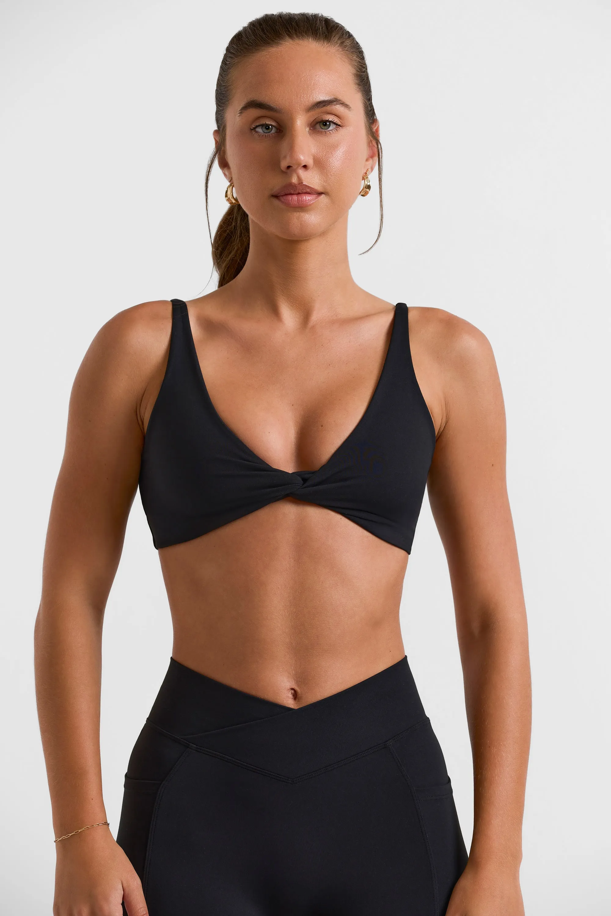 Twist Bust Sports Bra in Black sold by Bo + Tee product image thumbnail 5
