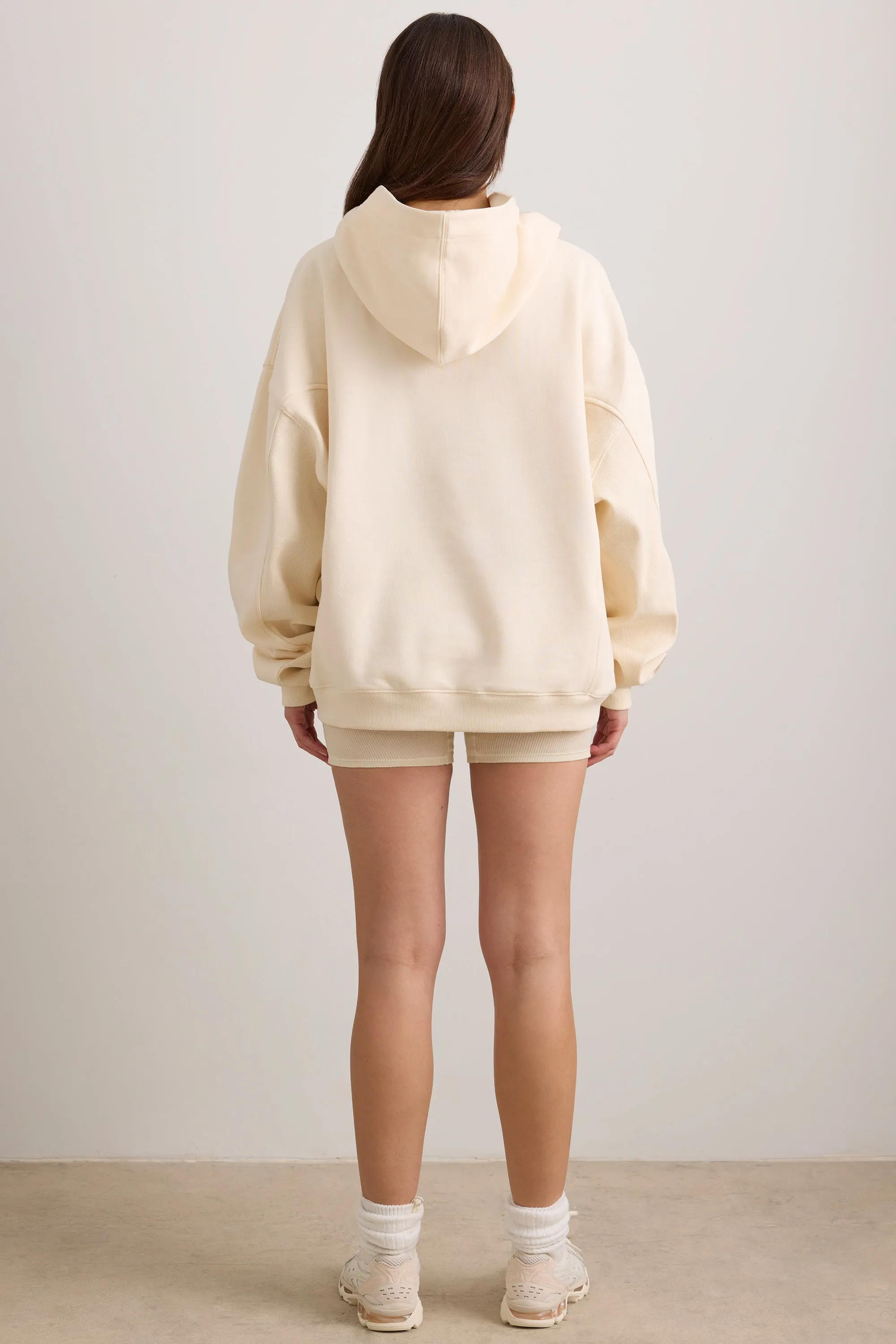 Pilates Princess - Oversized Hooded Sweatshirt in Vanilla sold by Bo + Tee product image thumbnail 2