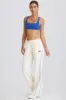 Tall Mid-Rise Straight-Leg Joggers in White sold by Bo + Tee