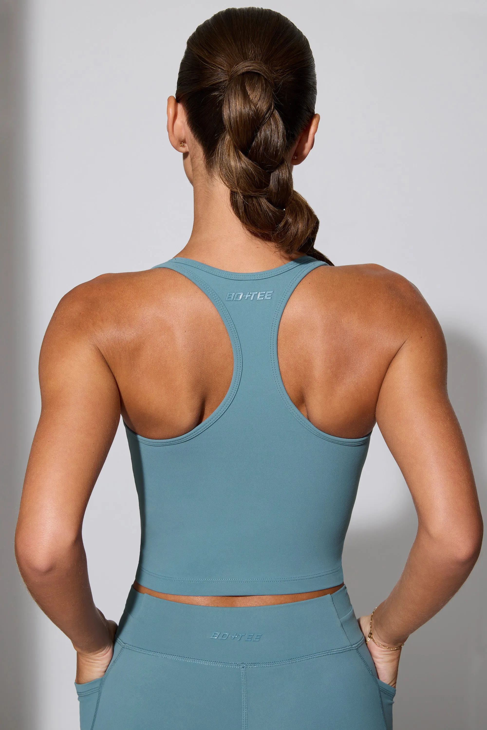 Transform - Racerback Tank Top in Slate Blue sold by Bo + Tee product image thumbnail 3
