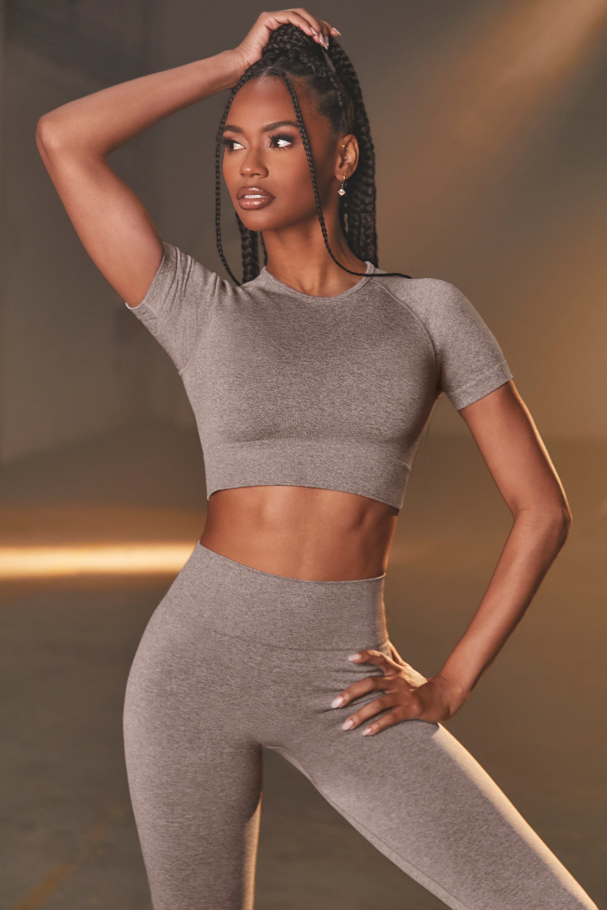 Determined - Crop Top in Dark Grey sold by Bo + Tee product image thumbnail 4