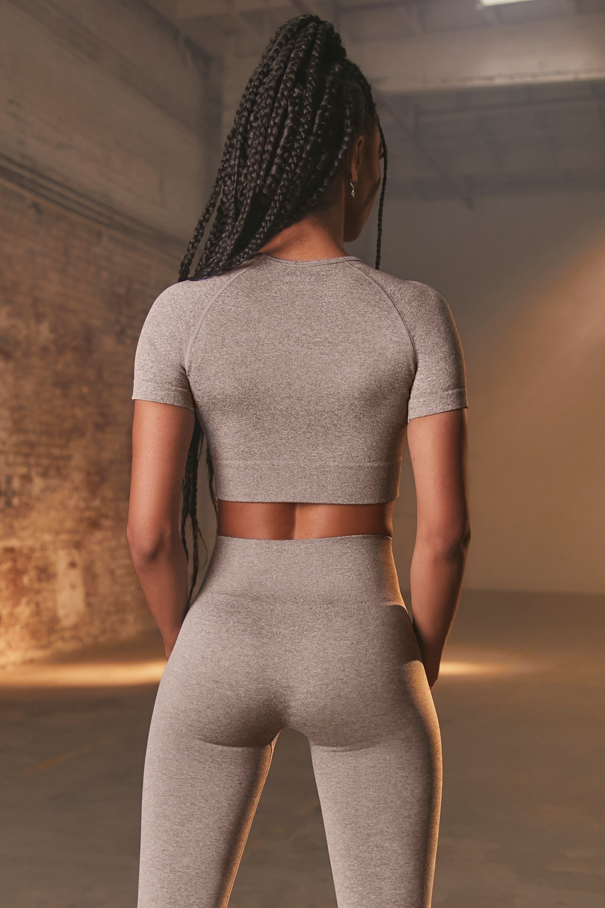 Determined - Crop Top in Dark Grey sold by Bo + Tee product image thumbnail 3