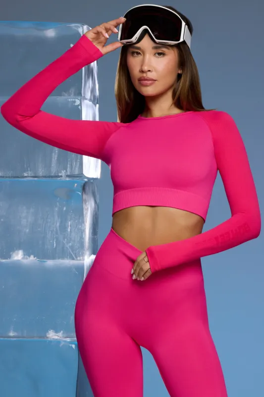 Slalom - Super Sculpt Base Layer Top in Fuchsia Pink sold by Bo + Tee