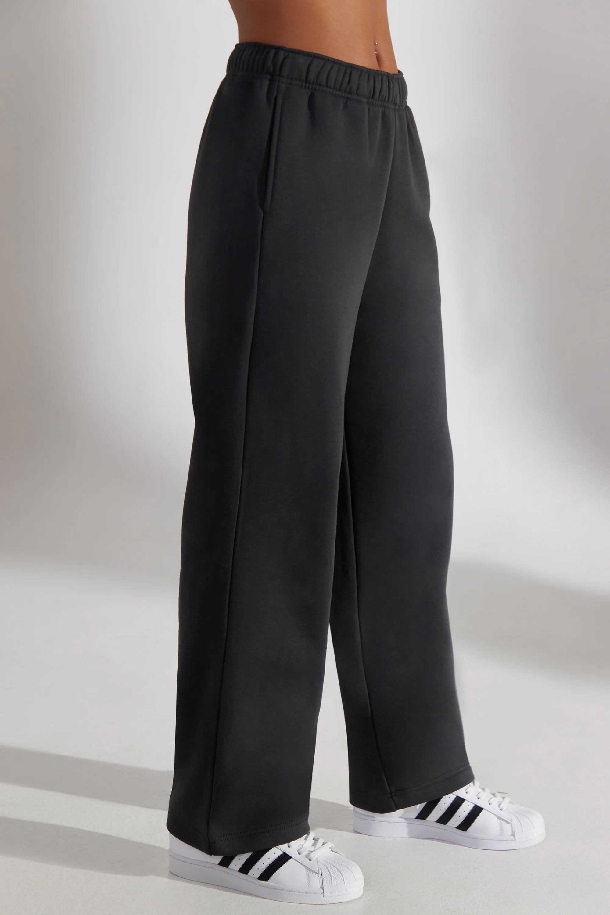 Principal - Petite Wide Leg Joggers in Washed Black sold by Bo + Tee product image thumbnail 2