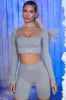 Après Ski - Crop Top - Grey sold by Bo + Tee