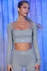 Après Ski - Crop Top - Grey sold by Bo + Tee