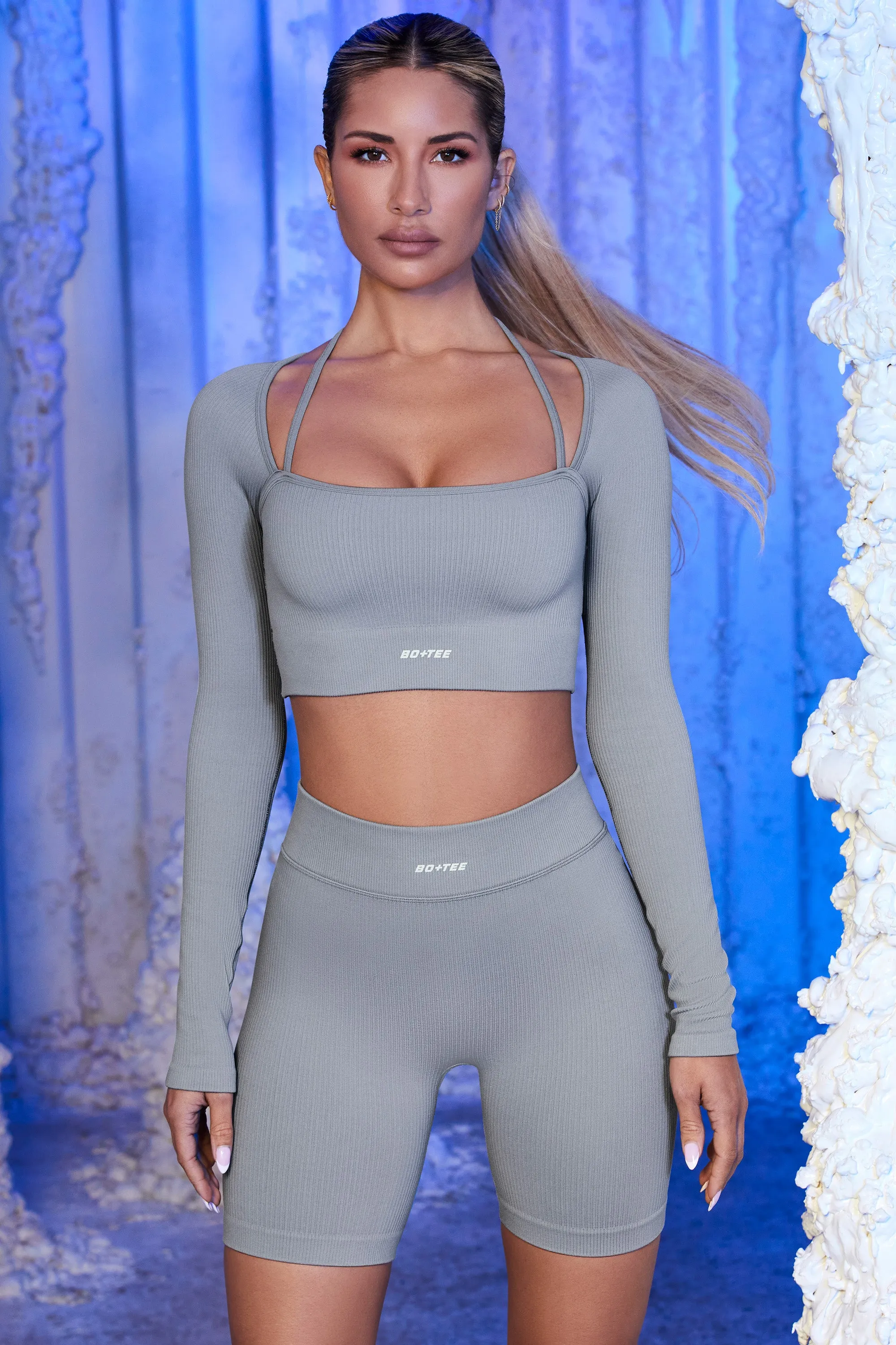 Après Ski - Crop Top - Grey sold by Bo + Tee